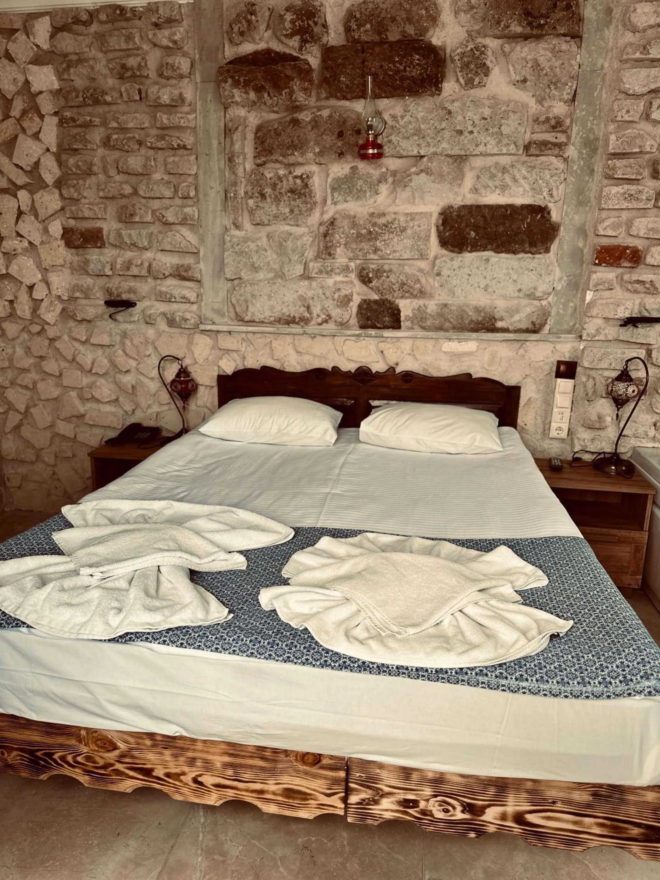 Bed in Aysultan Stone House