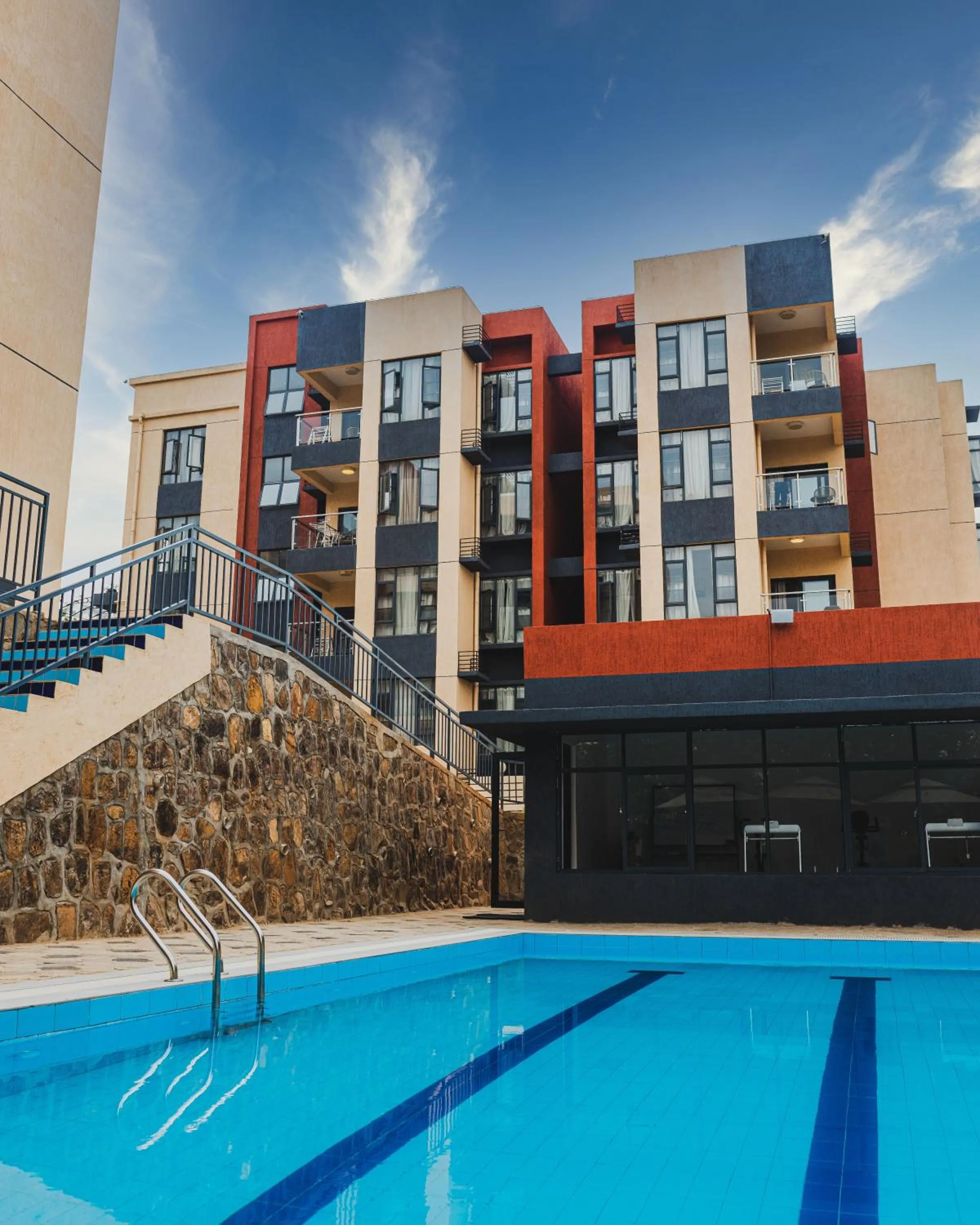 Swimming pool in Rose Garden Private Apartment By LINK