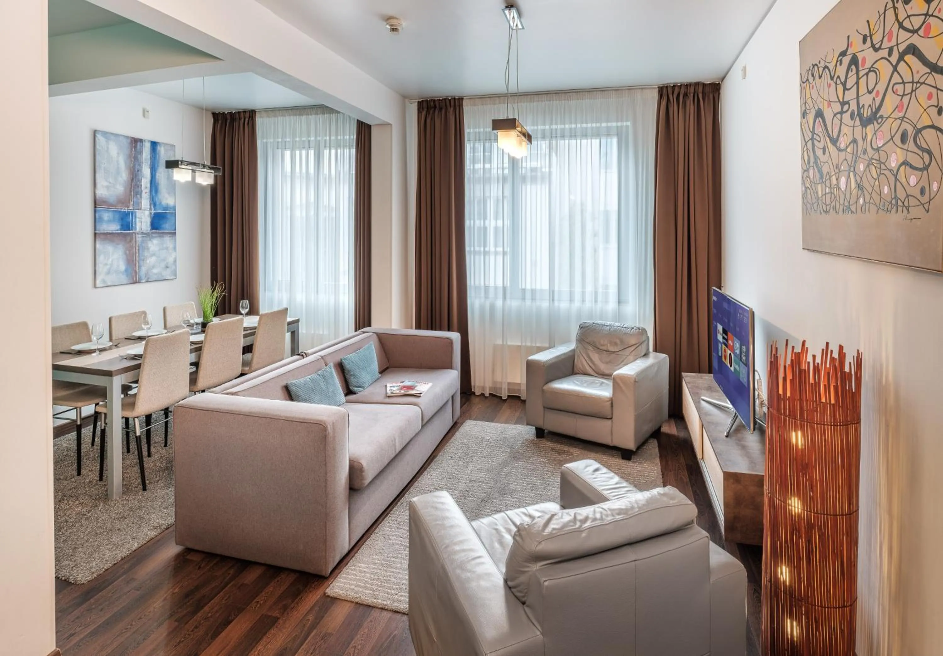 Seating area in VN3 Terraces Suites by Adrez