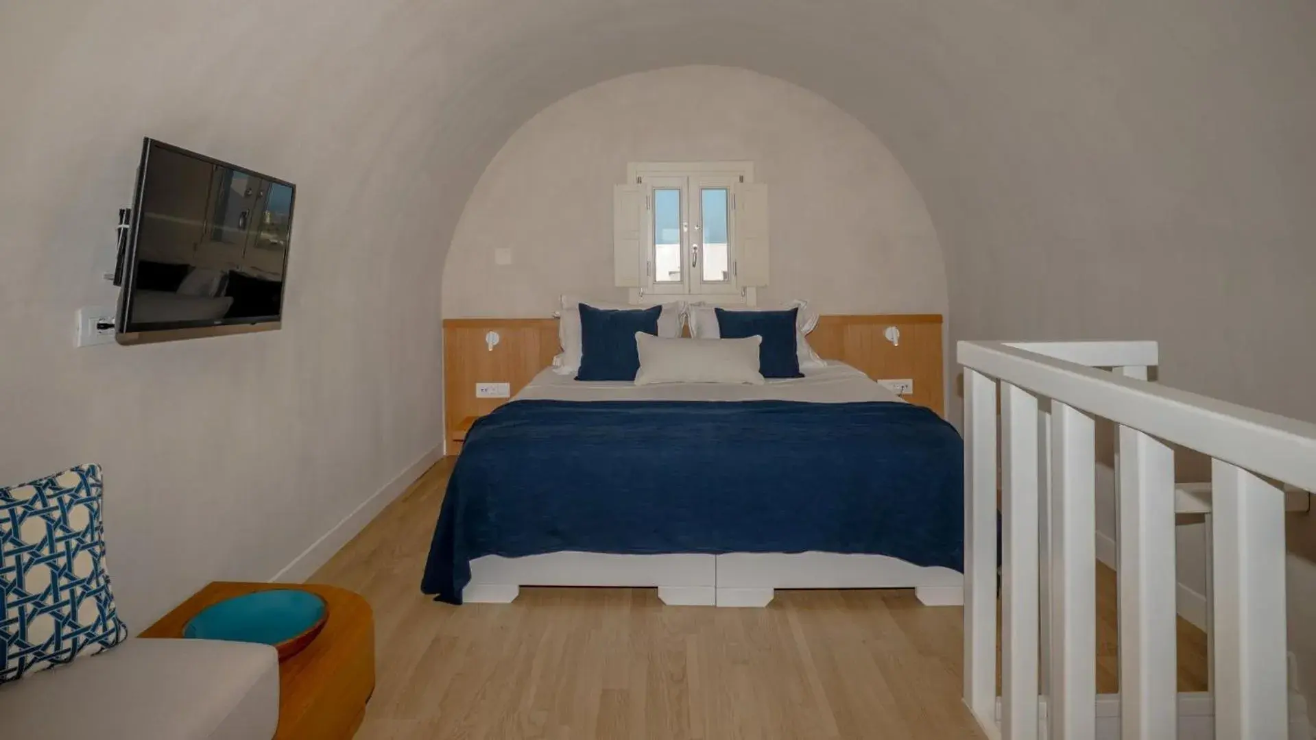 Loft Suite with Hot Tub and Caldera View in Apeiron Blue Santorini - Sustainable Adults Only 14 Plus Loft Suite with Hot Tub and Caldera View in Apeiron Blue Santorini - Sustainable Adults Only 14 Plus