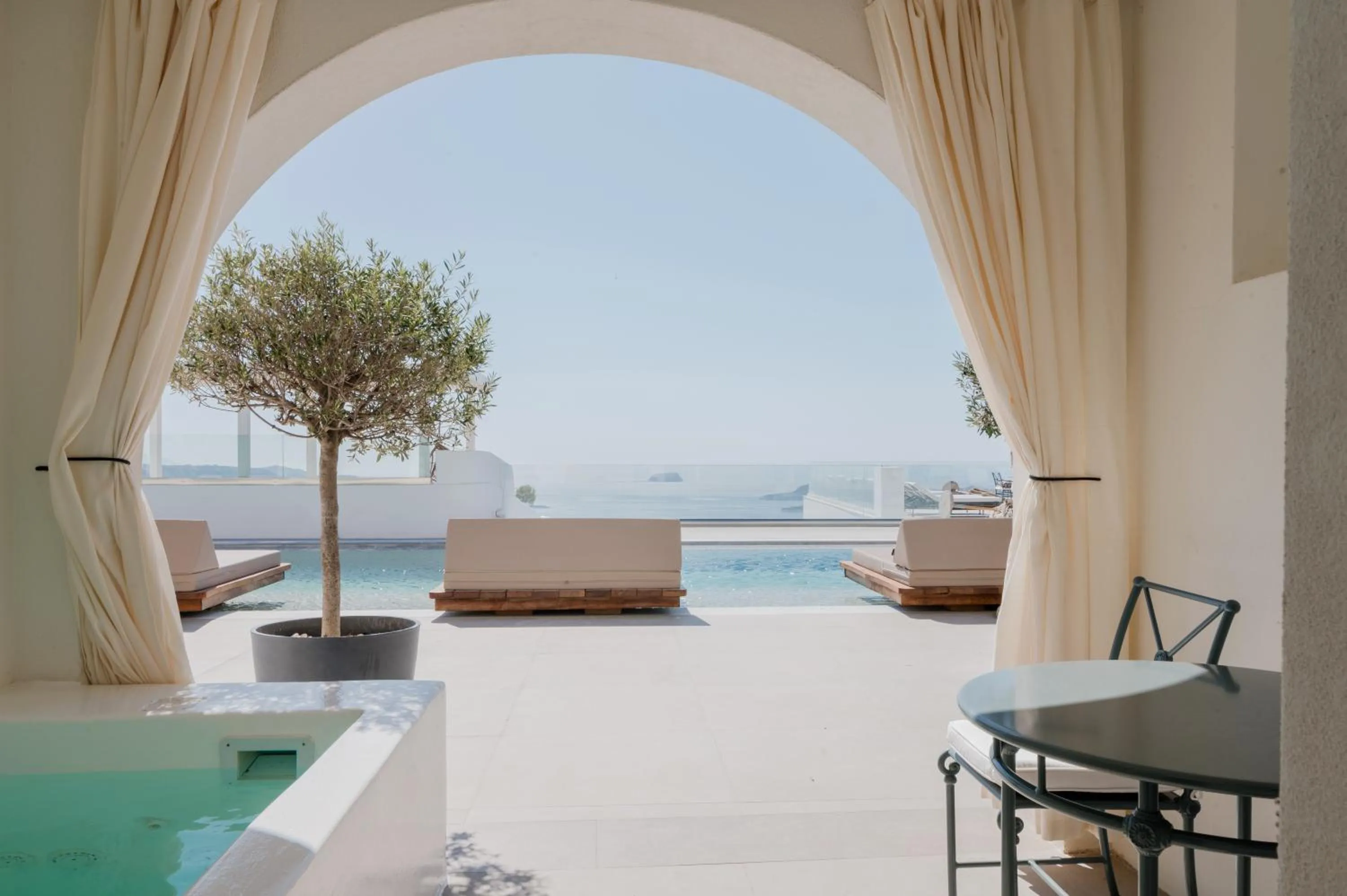 Natural landscape in Apeiron Blue Santorini - Sustainable Adults Only 14 Plus