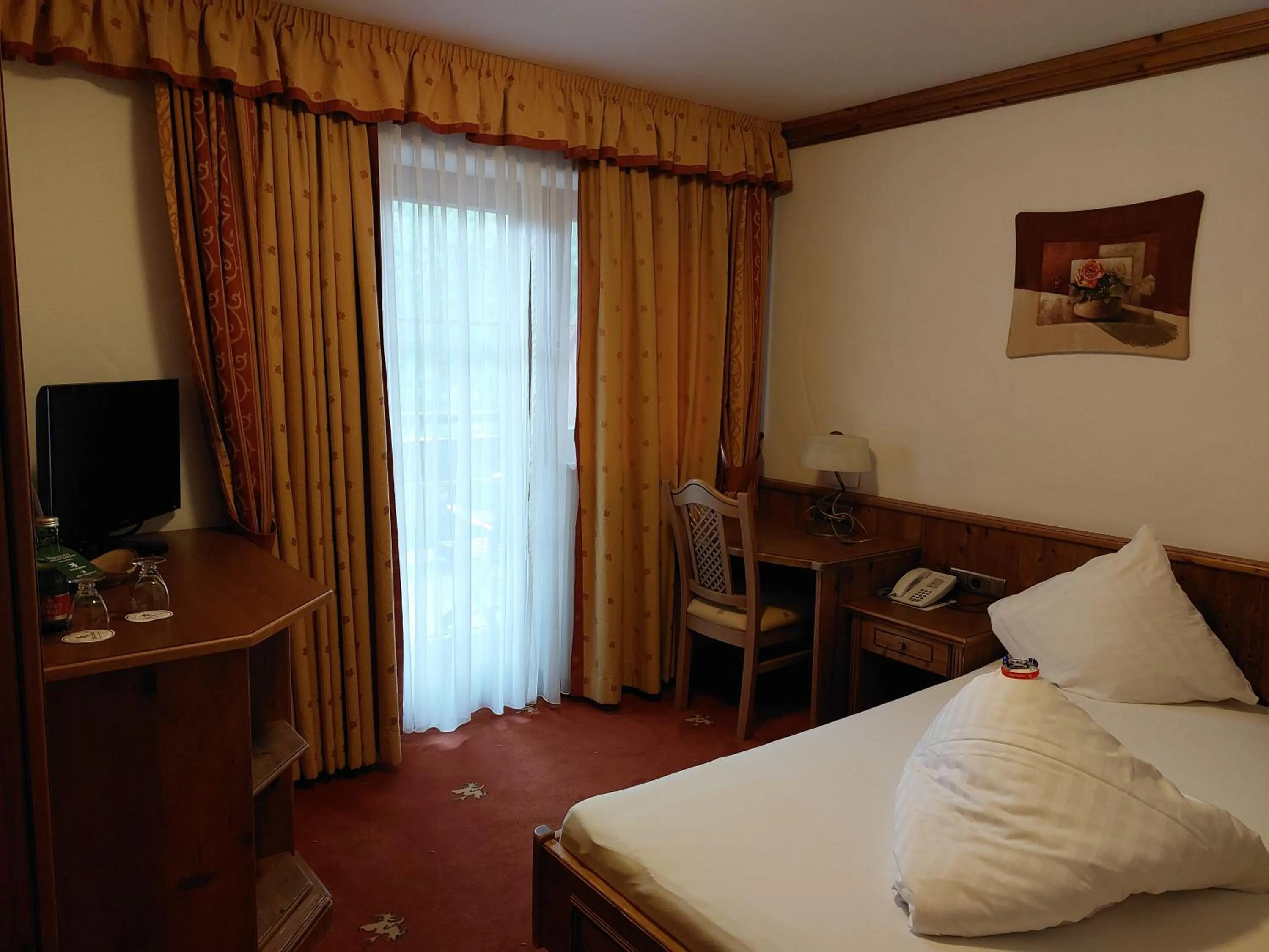 Bed in Hotel Restaurant Hexenalm