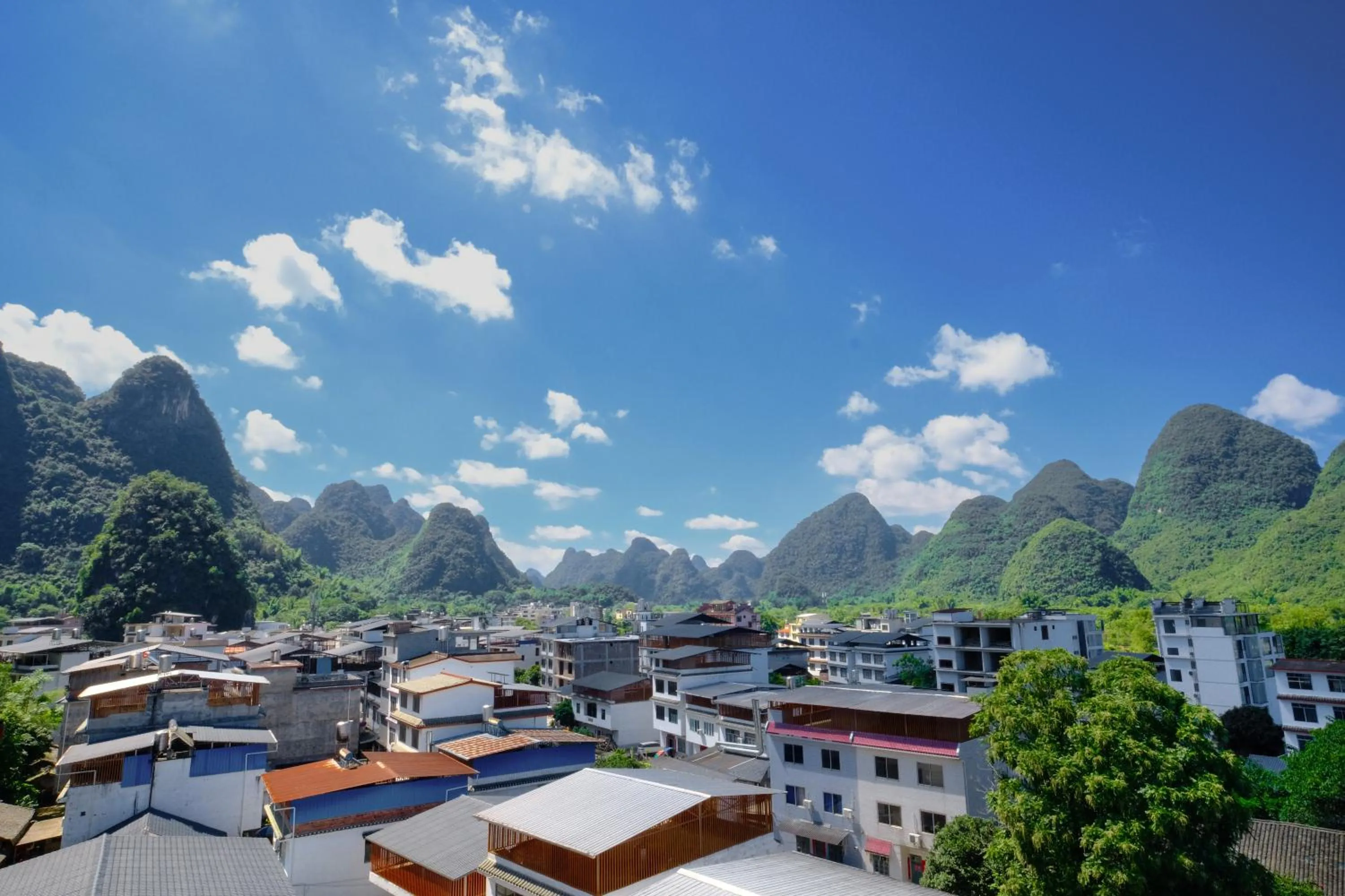 Mountain view in YangShuo Eden Inn
