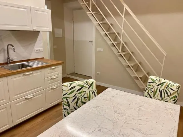 Kitchen or kitchenette, Bed in Soggiorno Alessandra