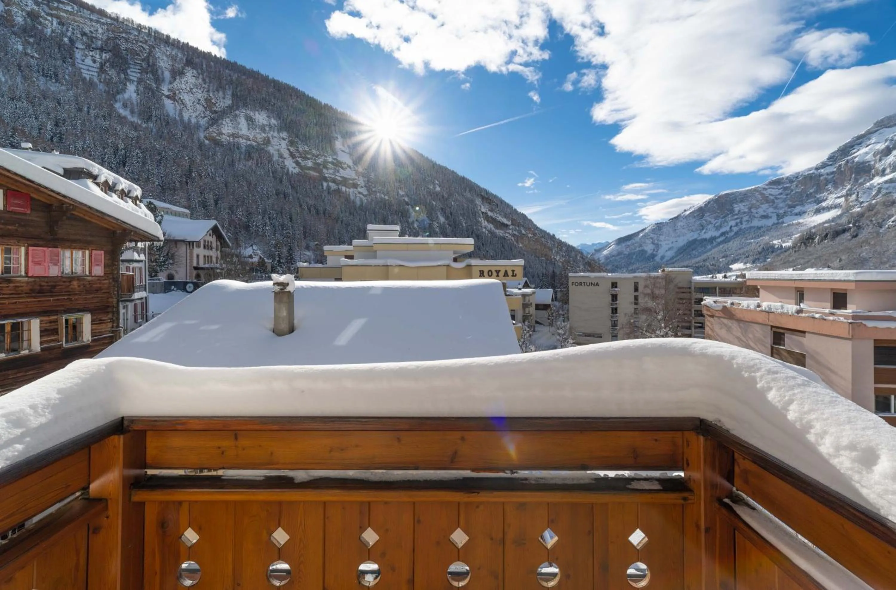 Balcony/Terrace in Grichting Hotel & Serviced Apartments