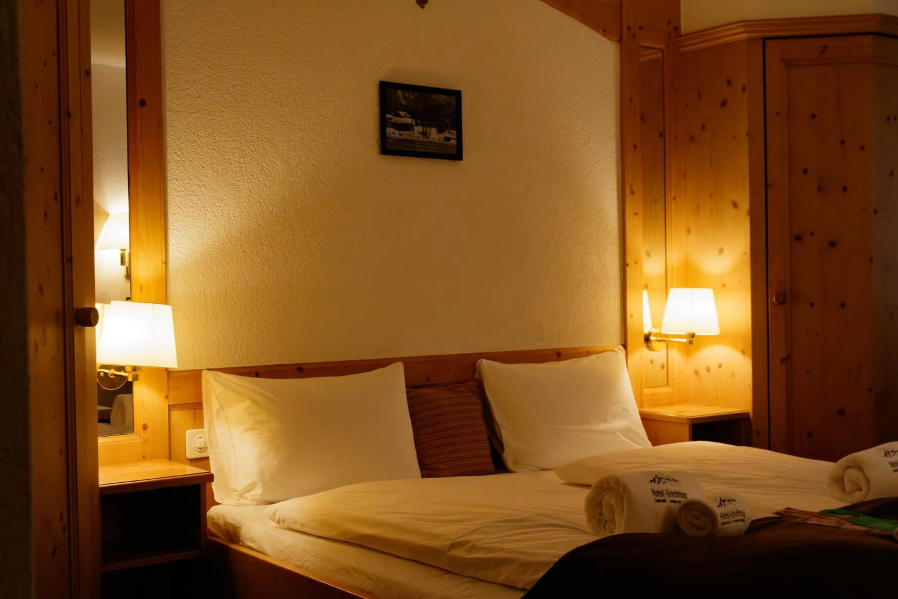 Bed in Grichting Hotel & Serviced Apartments