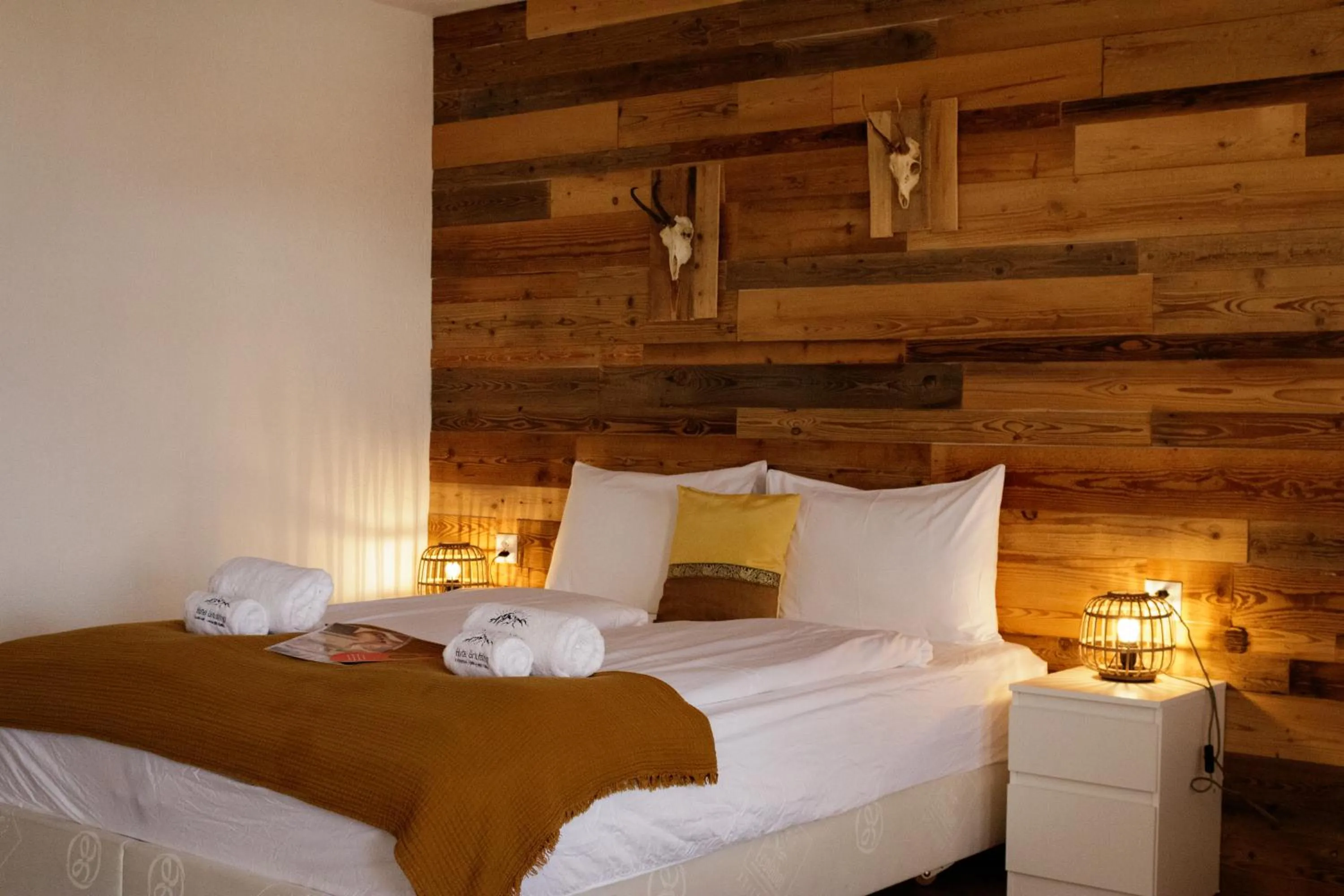 Bed in Grichting Hotel & Serviced Apartments