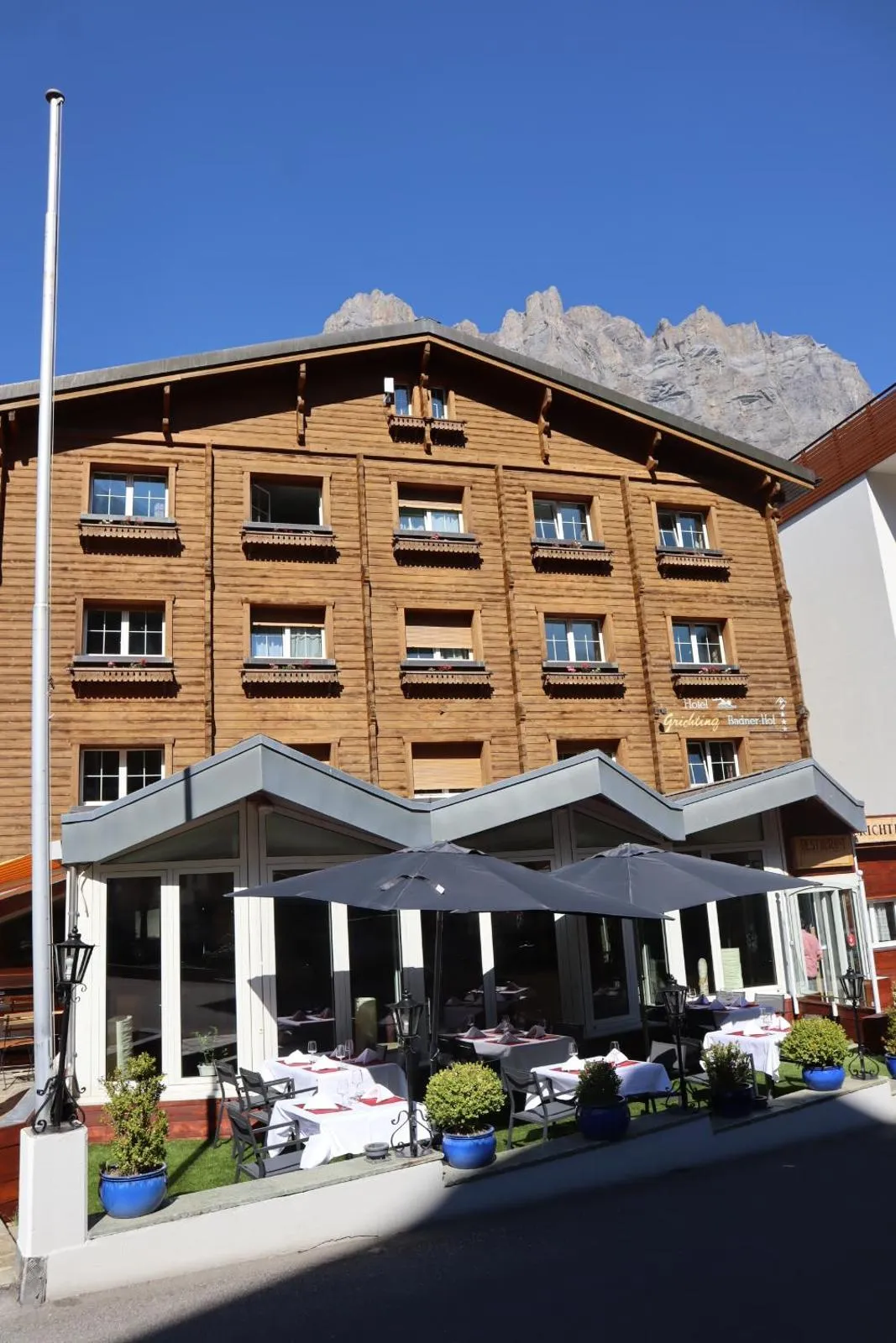 Property building in Grichting Hotel & Serviced Apartments