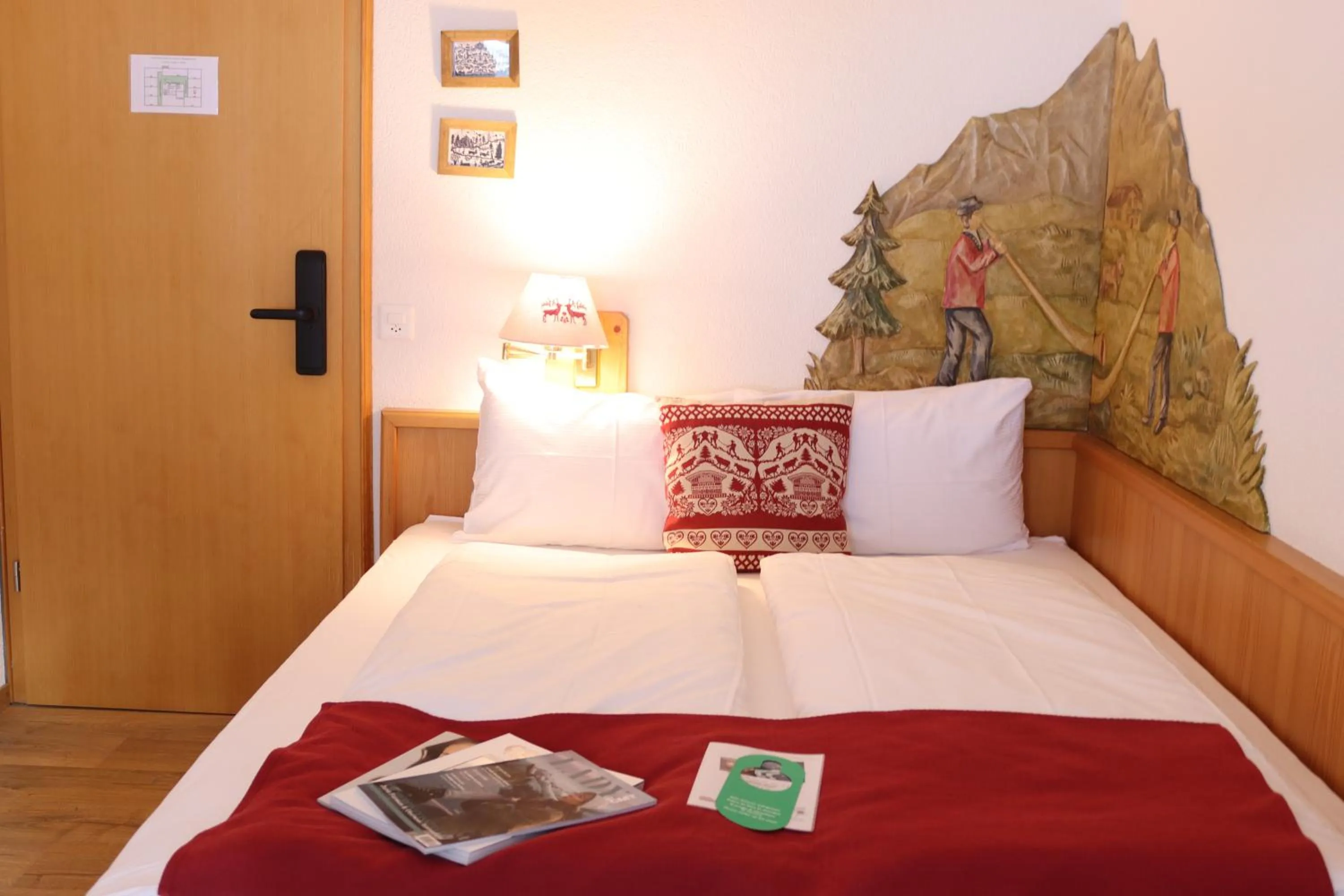 Bed in Grichting Hotel & Serviced Apartments
