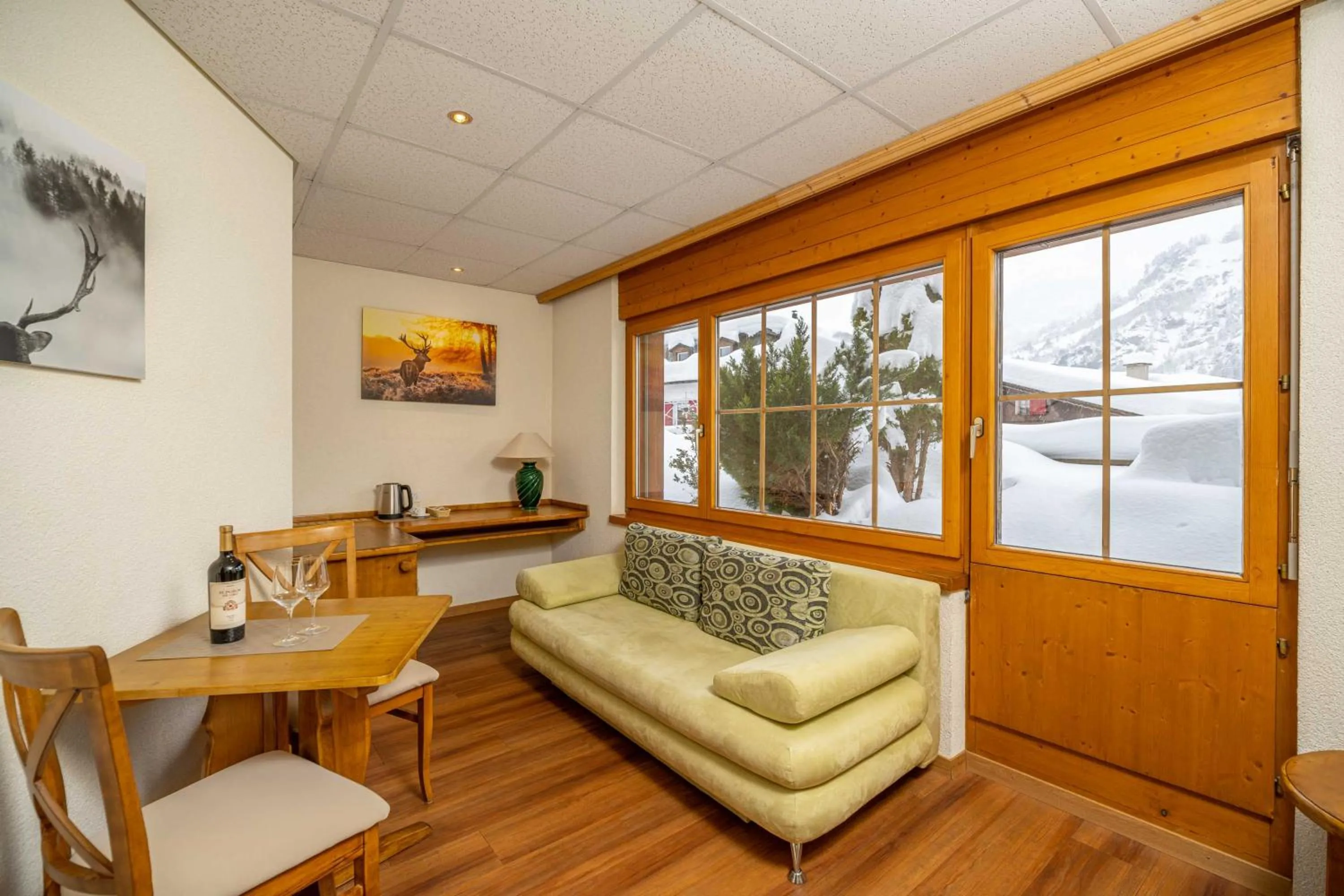 Living room in Grichting Hotel & Serviced Apartments