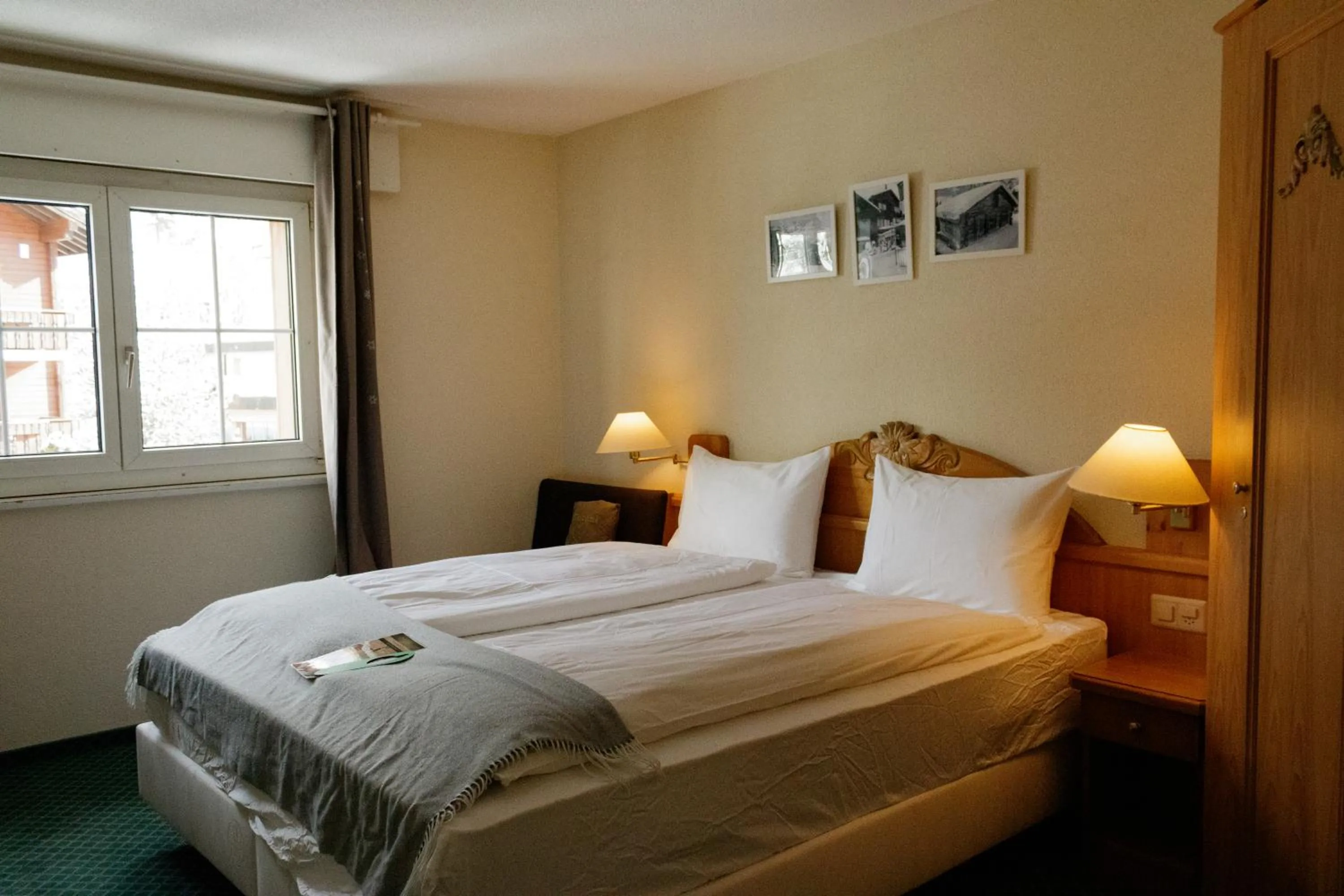 Bed in Grichting Hotel & Serviced Apartments