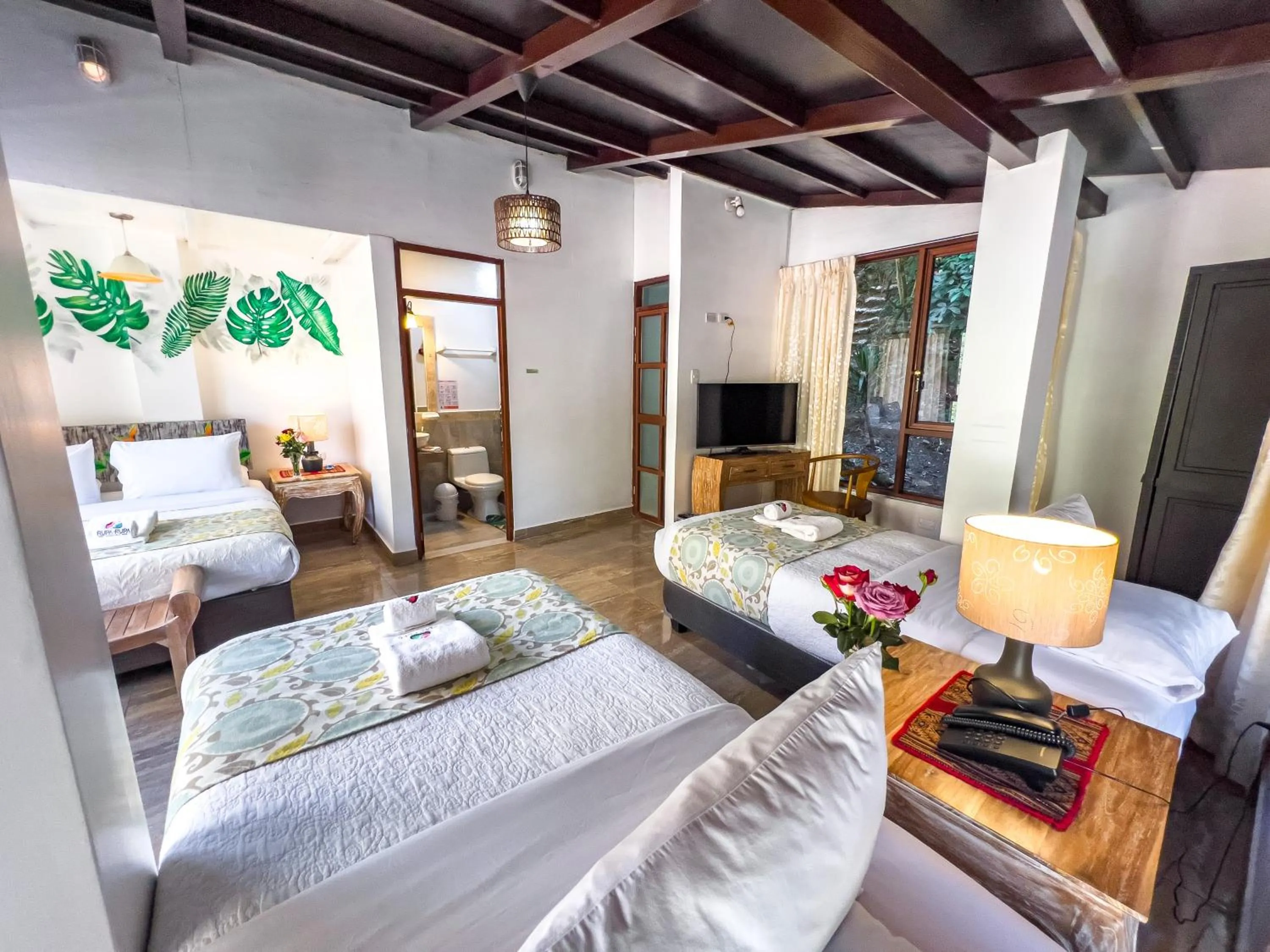 Bed in Rupa Rupa High Jungle Eco B&B