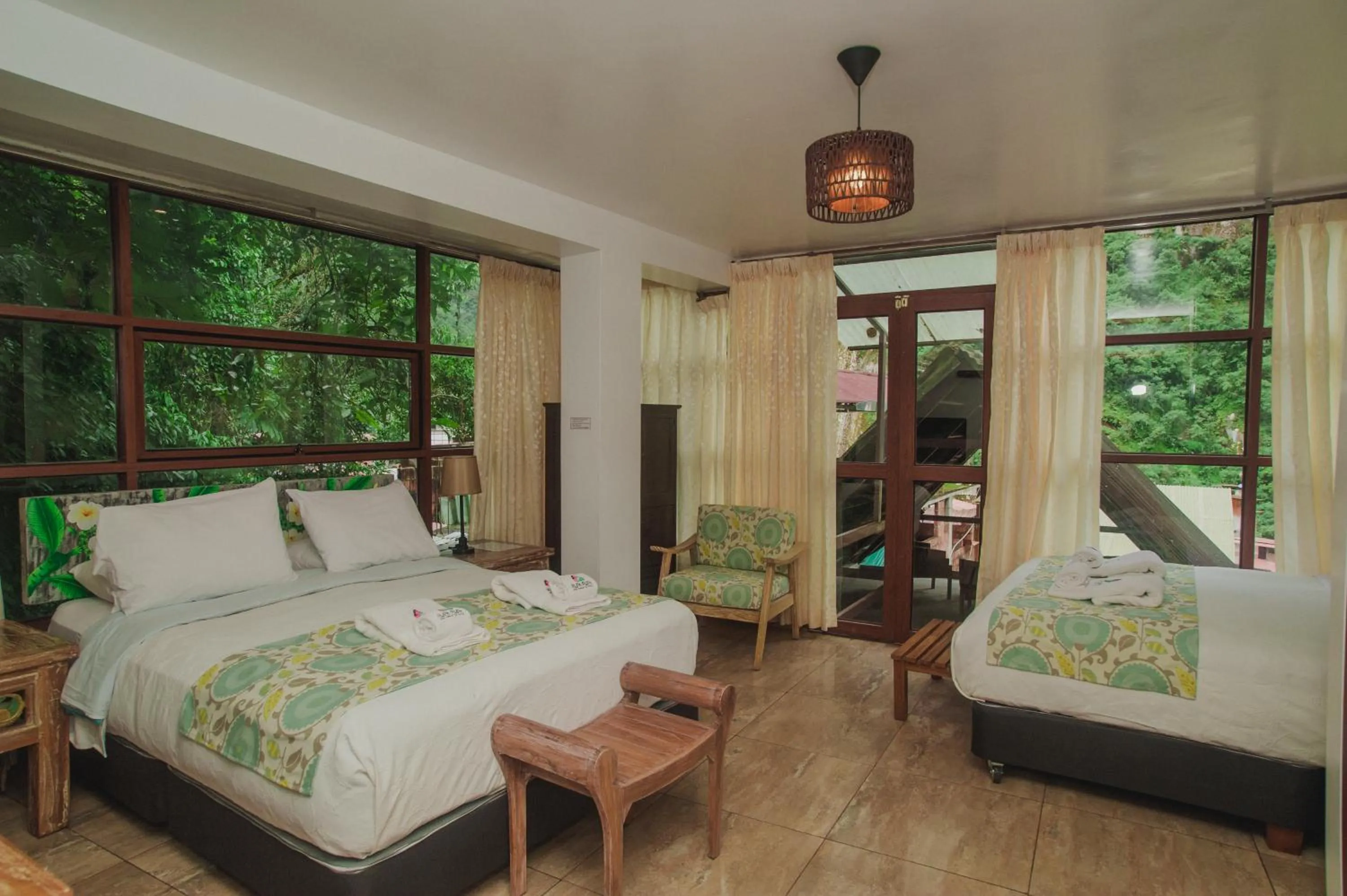 Bed in Rupa Rupa High Jungle Eco B&B