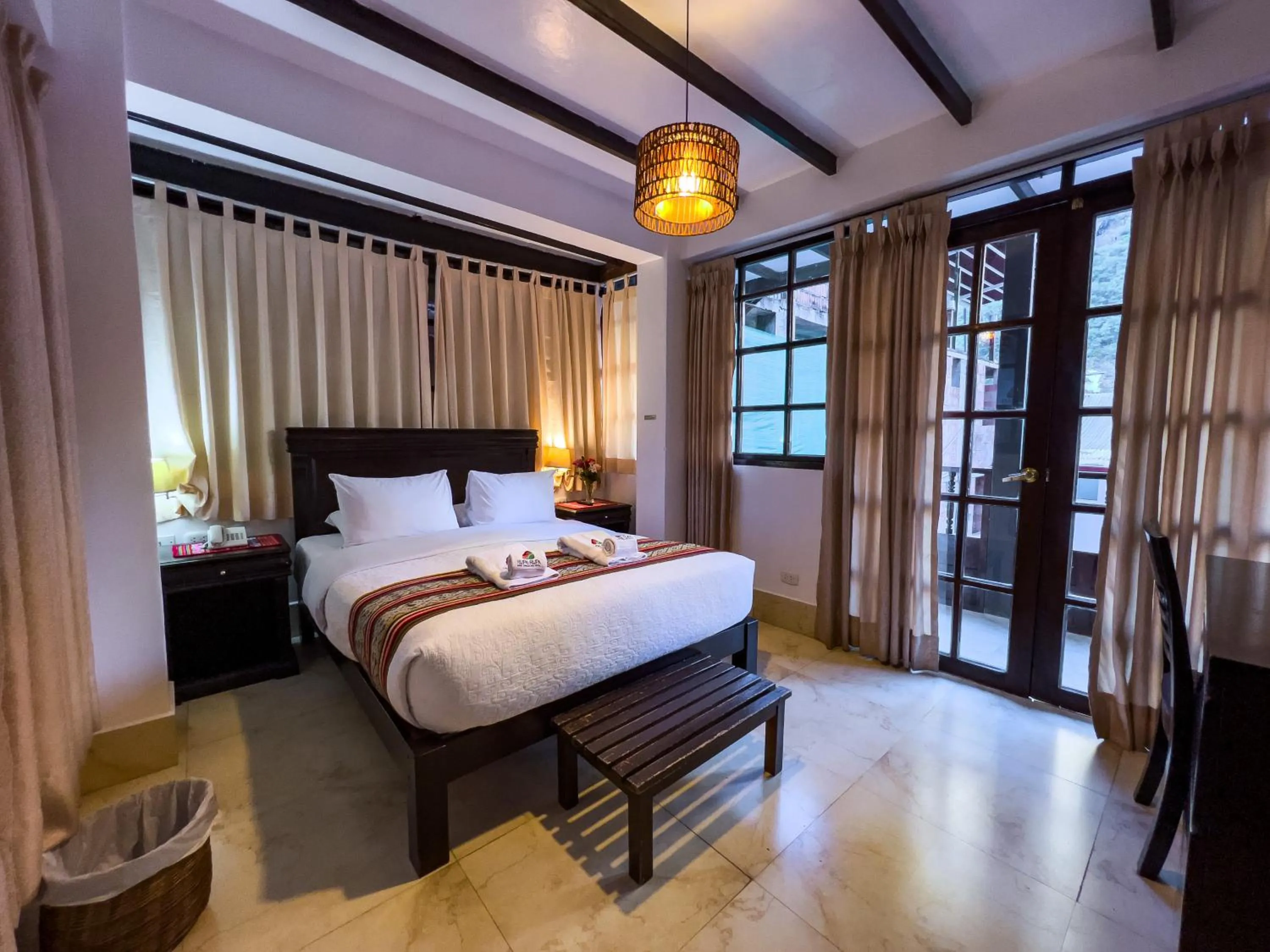 Bed in Rupa Rupa High Jungle Eco B&B