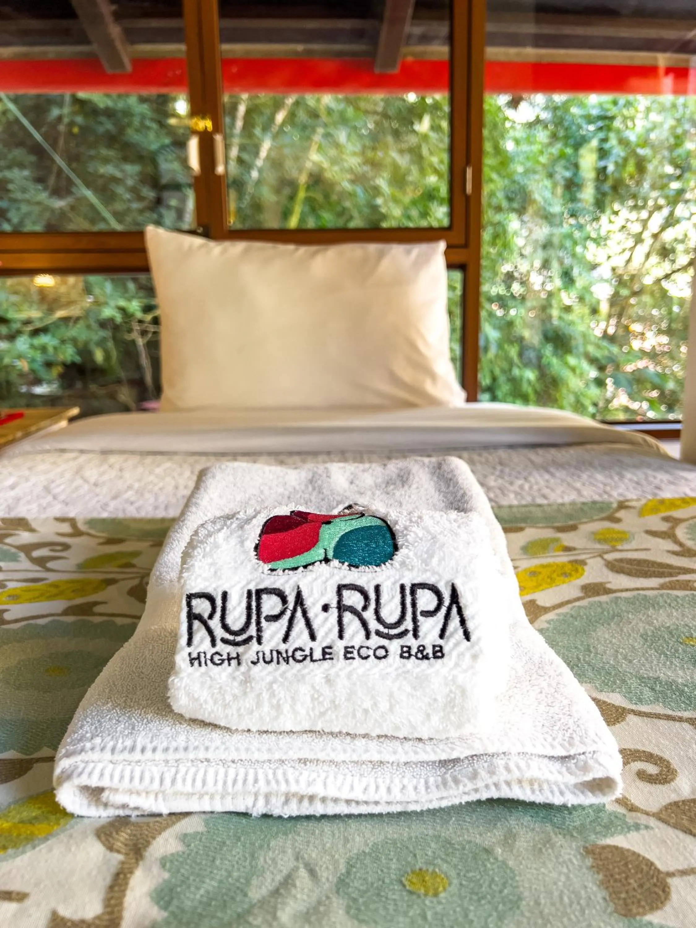 Bed in Rupa Rupa High Jungle Eco B&B