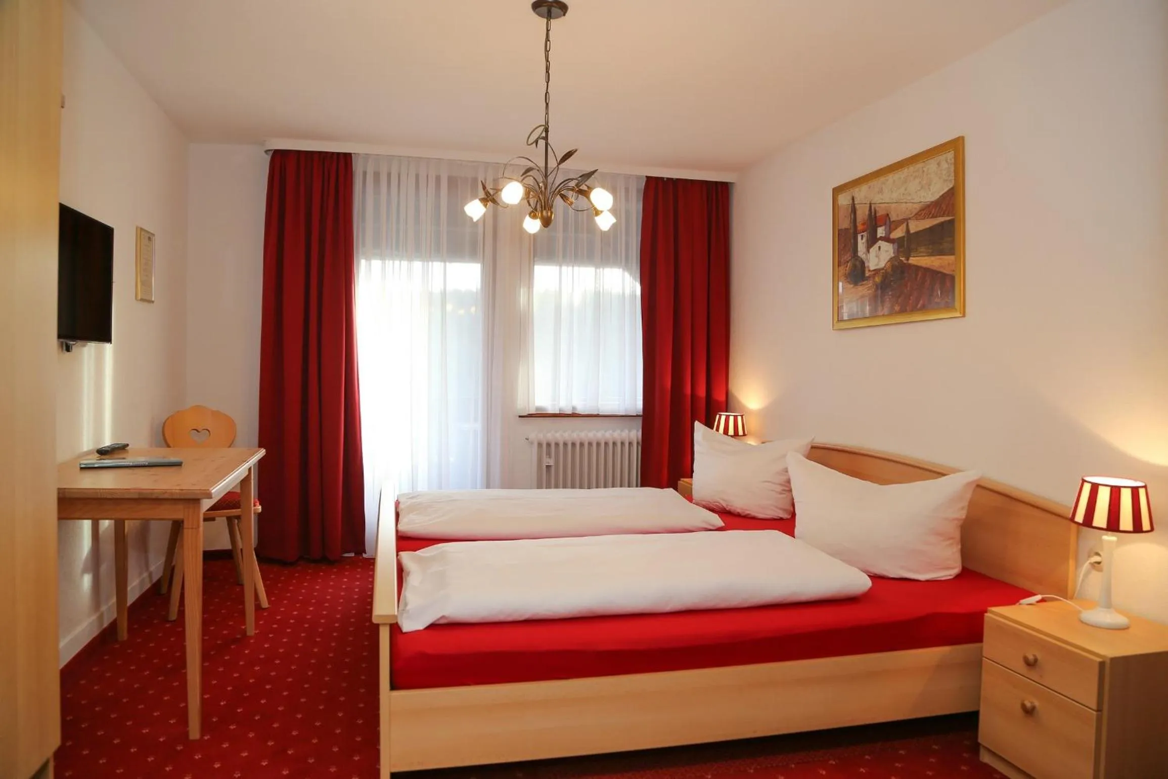 Photo of the whole room, Bed in Parkhotel Waldlust