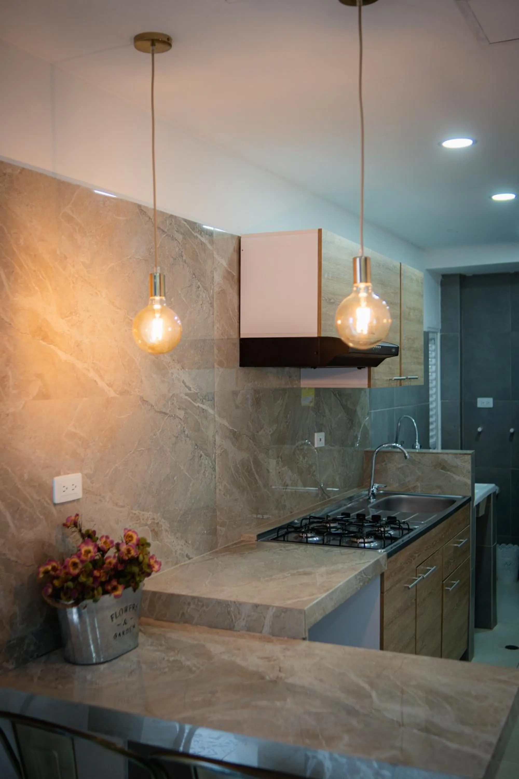 Kitchen or kitchenette in Hotel ADAZ Mediterráneo