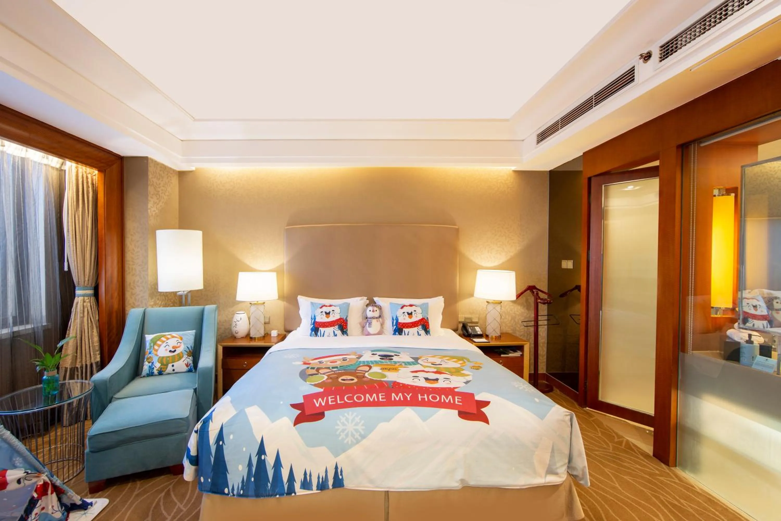 Bed in Sofitel Harbin