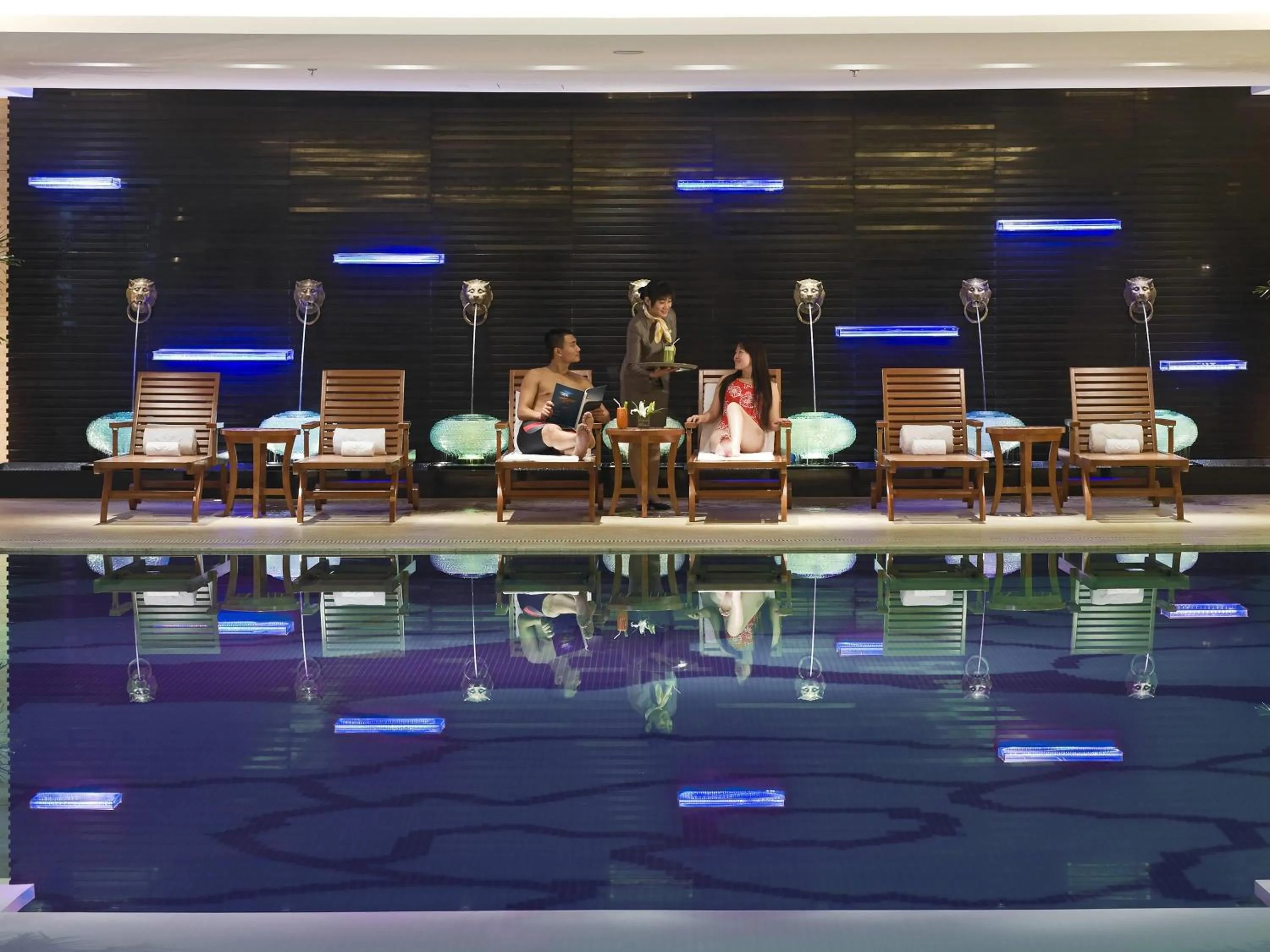 Pool view in Sofitel Harbin