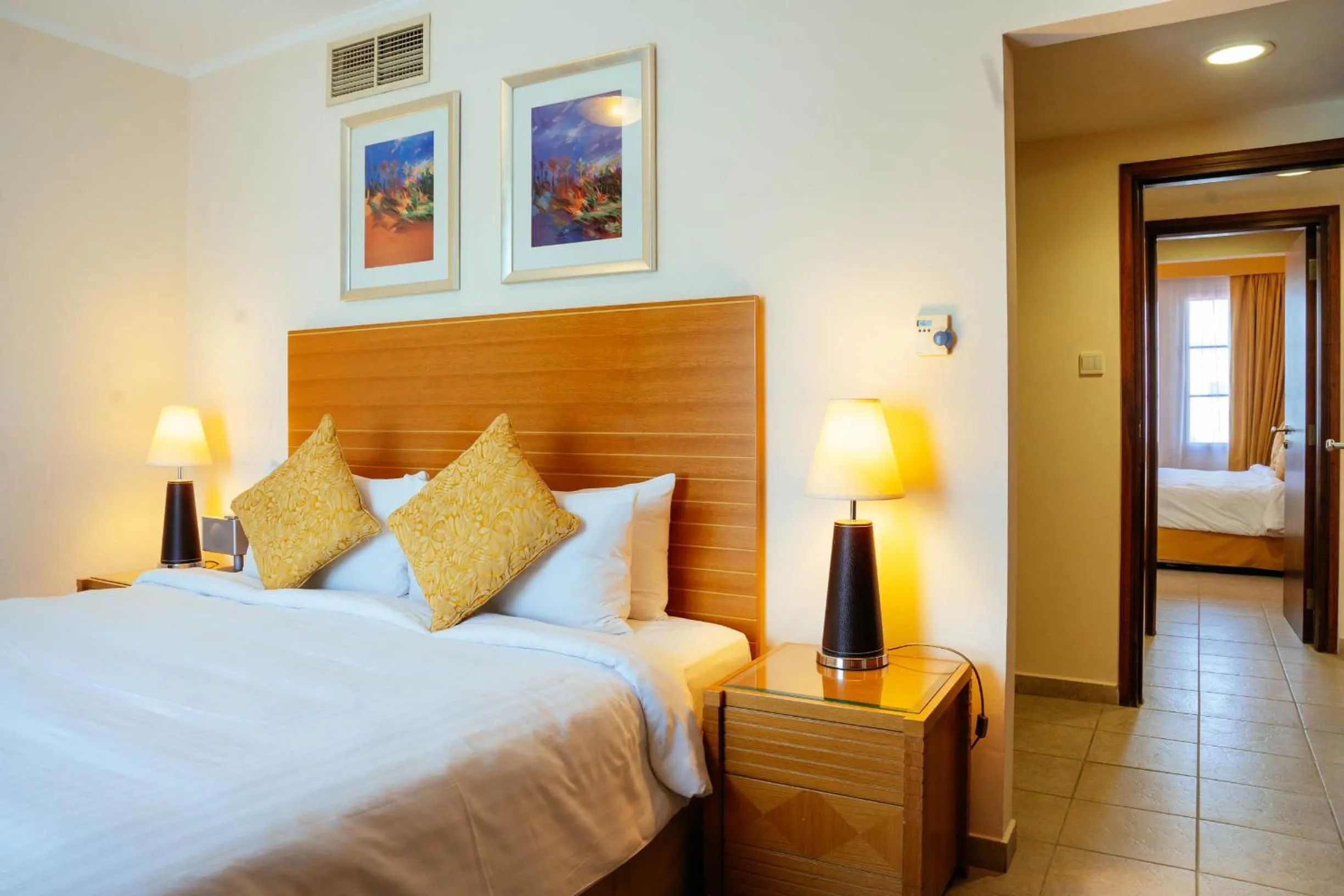 Bedroom in Copthorne Lakeview Executive Apartments Dubai, Green Community