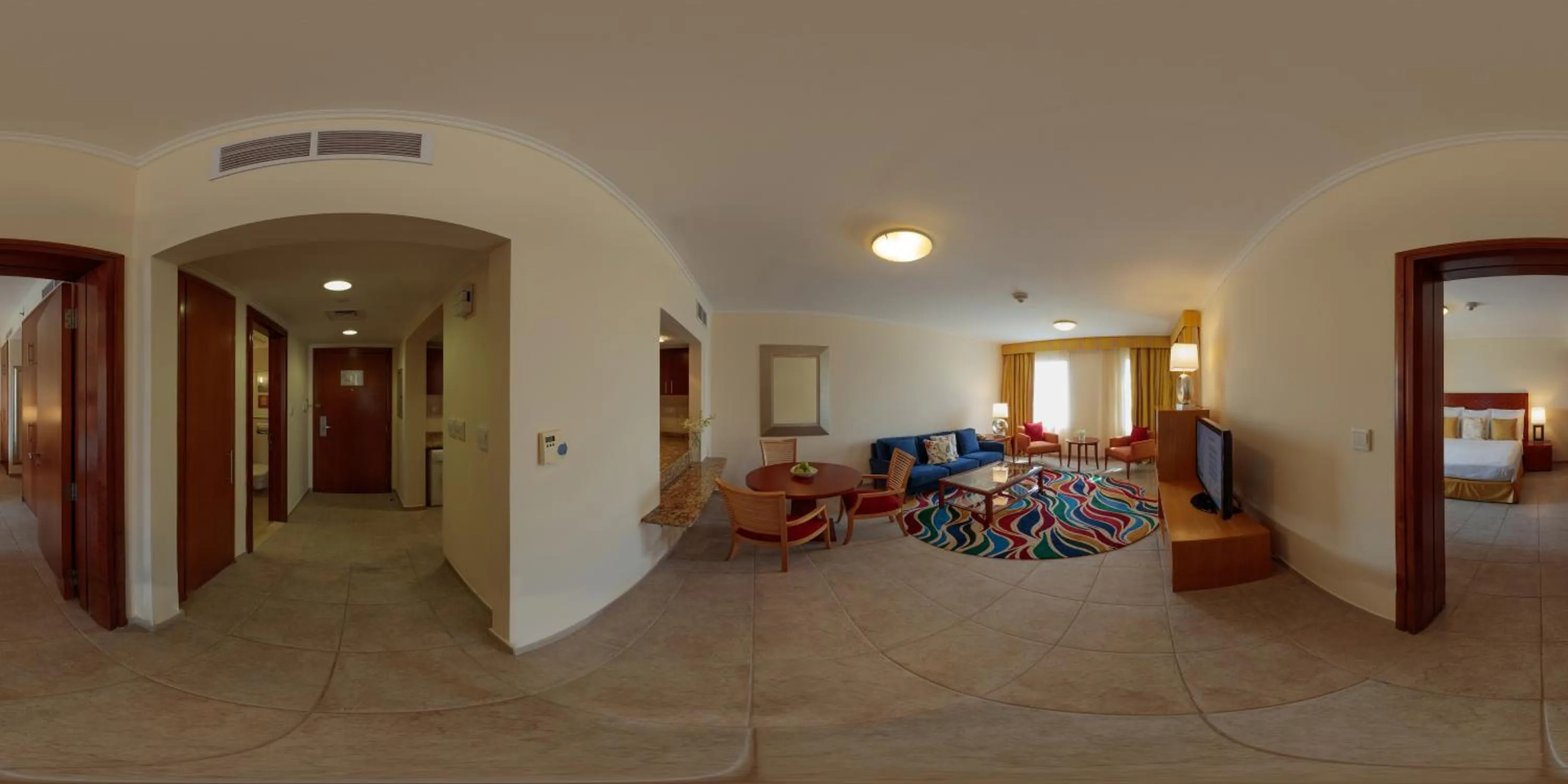 Living room, Dining Area in Copthorne Lakeview Executive Apartments Dubai, Green Community