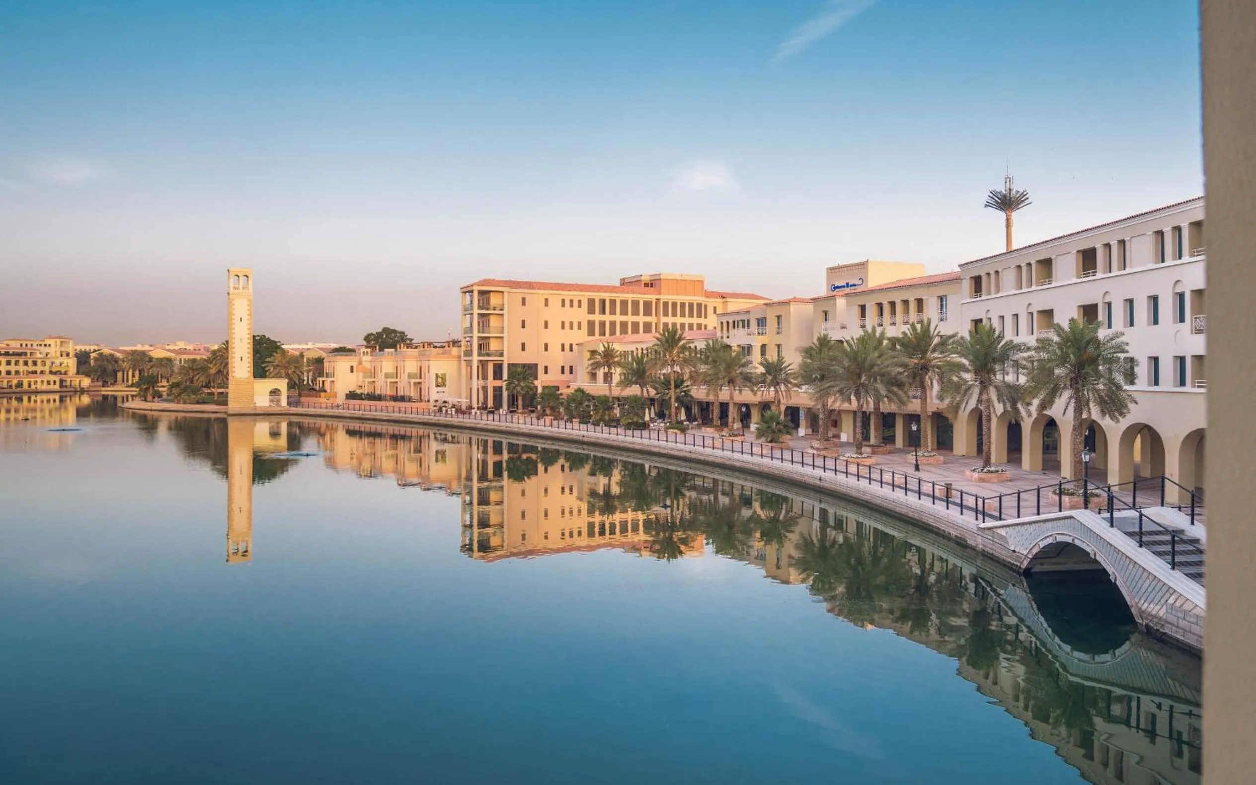 Sunset in Copthorne Lakeview Executive Apartments Dubai, Green Community