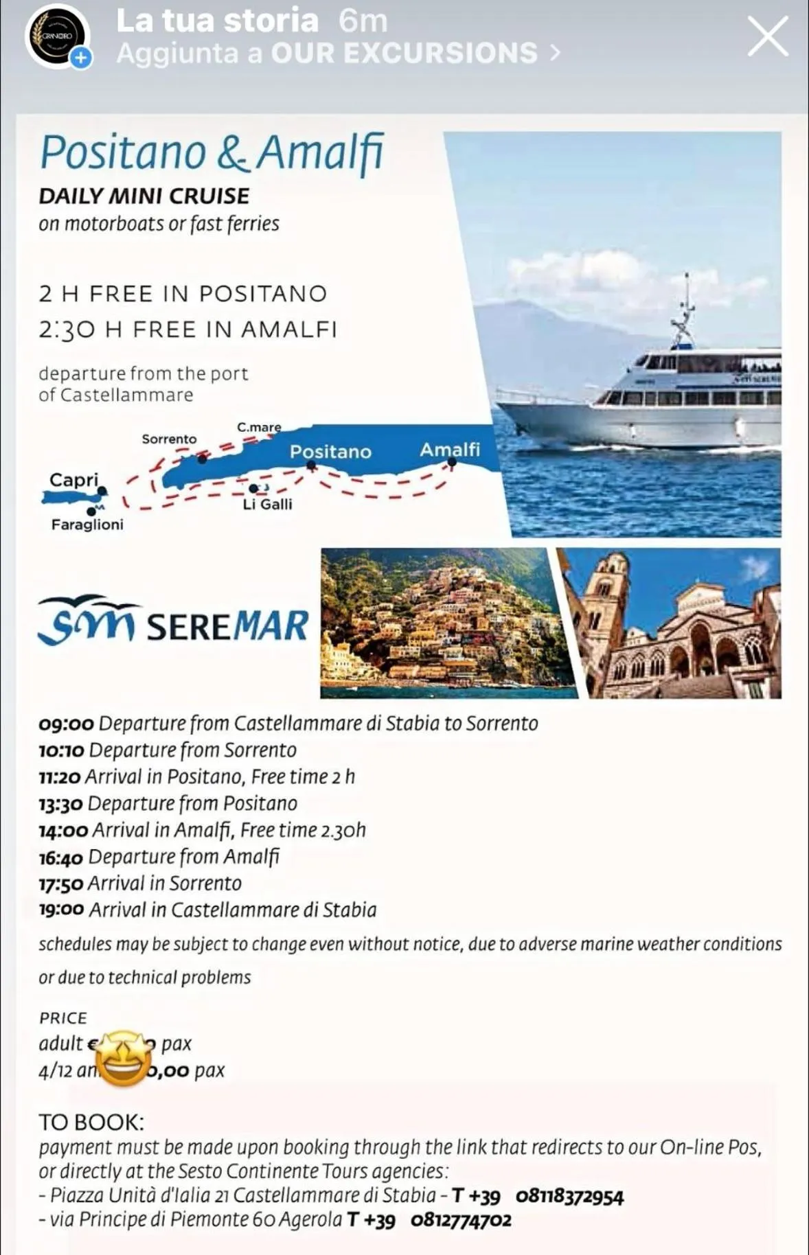 Text overlay in Granoro Gragnano B&B