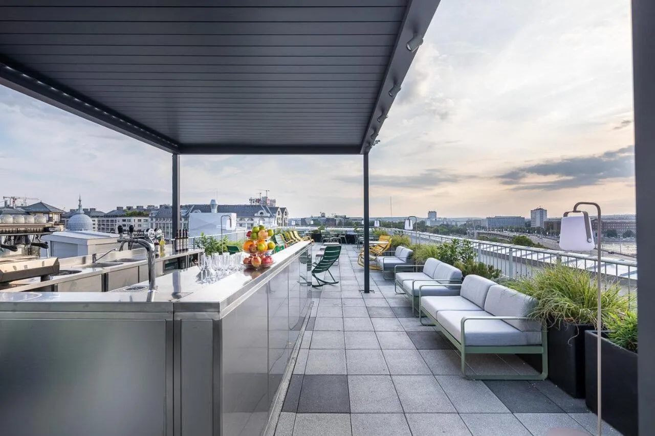 Balcony/Terrace in B&B Hotel Budapest City