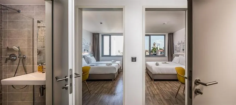 Photo of the whole room, Bed in B&B Hotel Budapest City