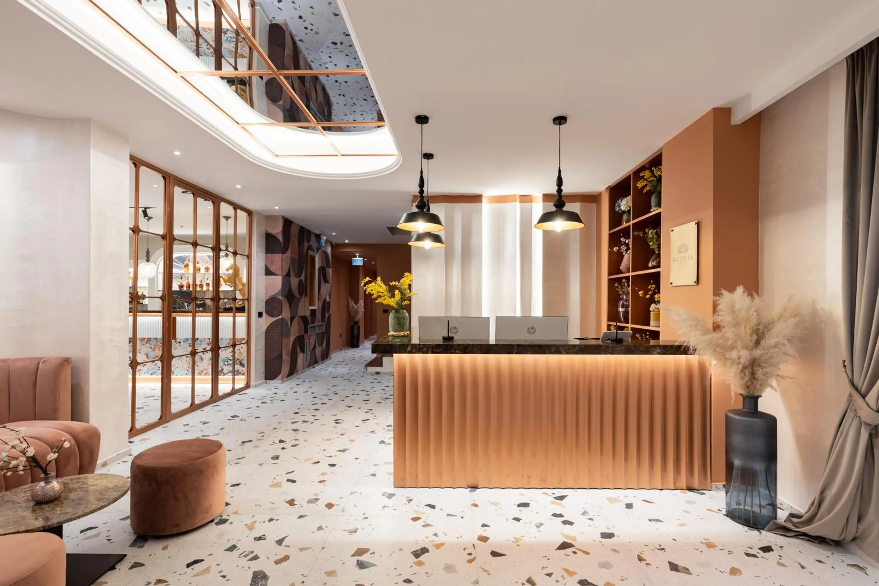 Lobby or reception in Giulia Albérgo Hotel