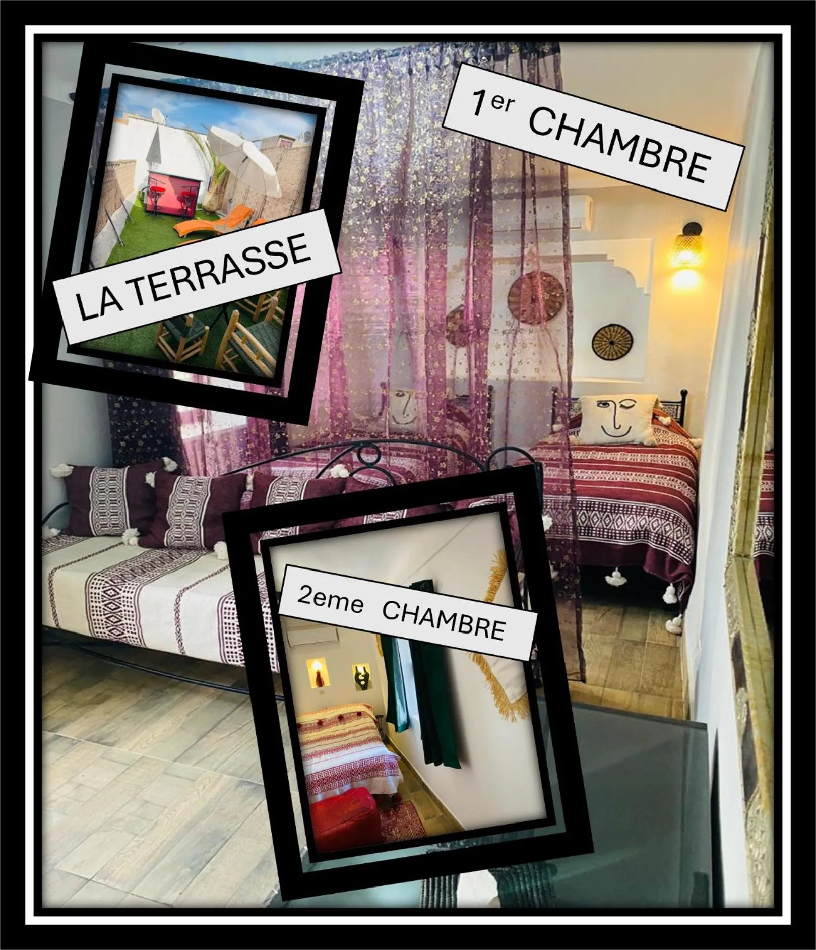 Family Double Room in Riad Ayada