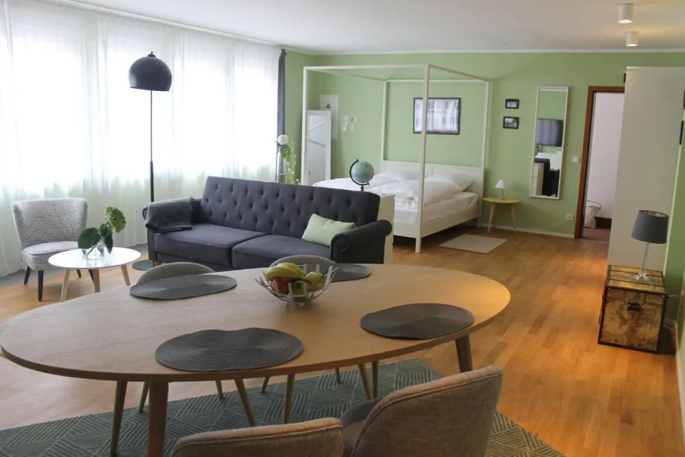 Living room, Bed in Zum neuen Schwan