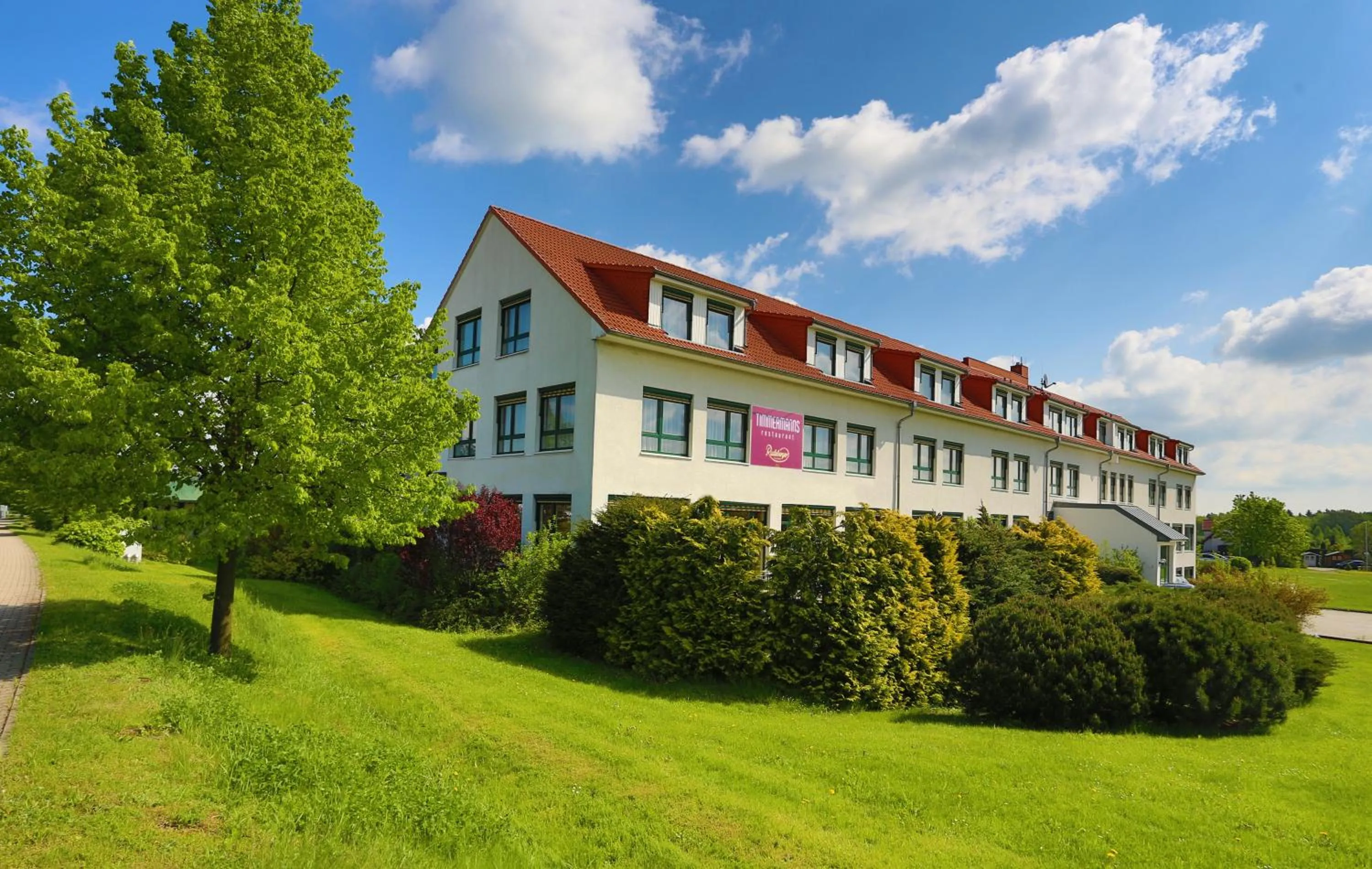 Garden view in Hotel Sportwelt Radeberg
