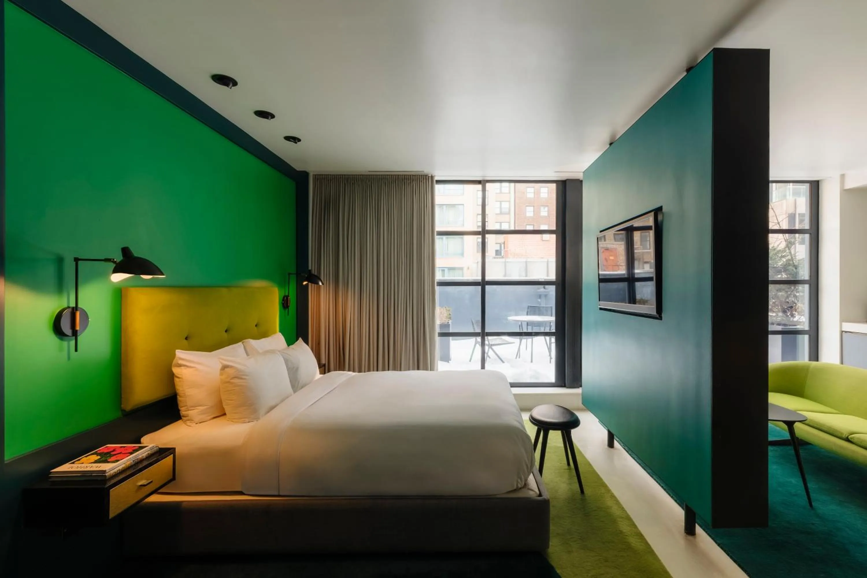 Bed in The William Hotel Midtown, New York