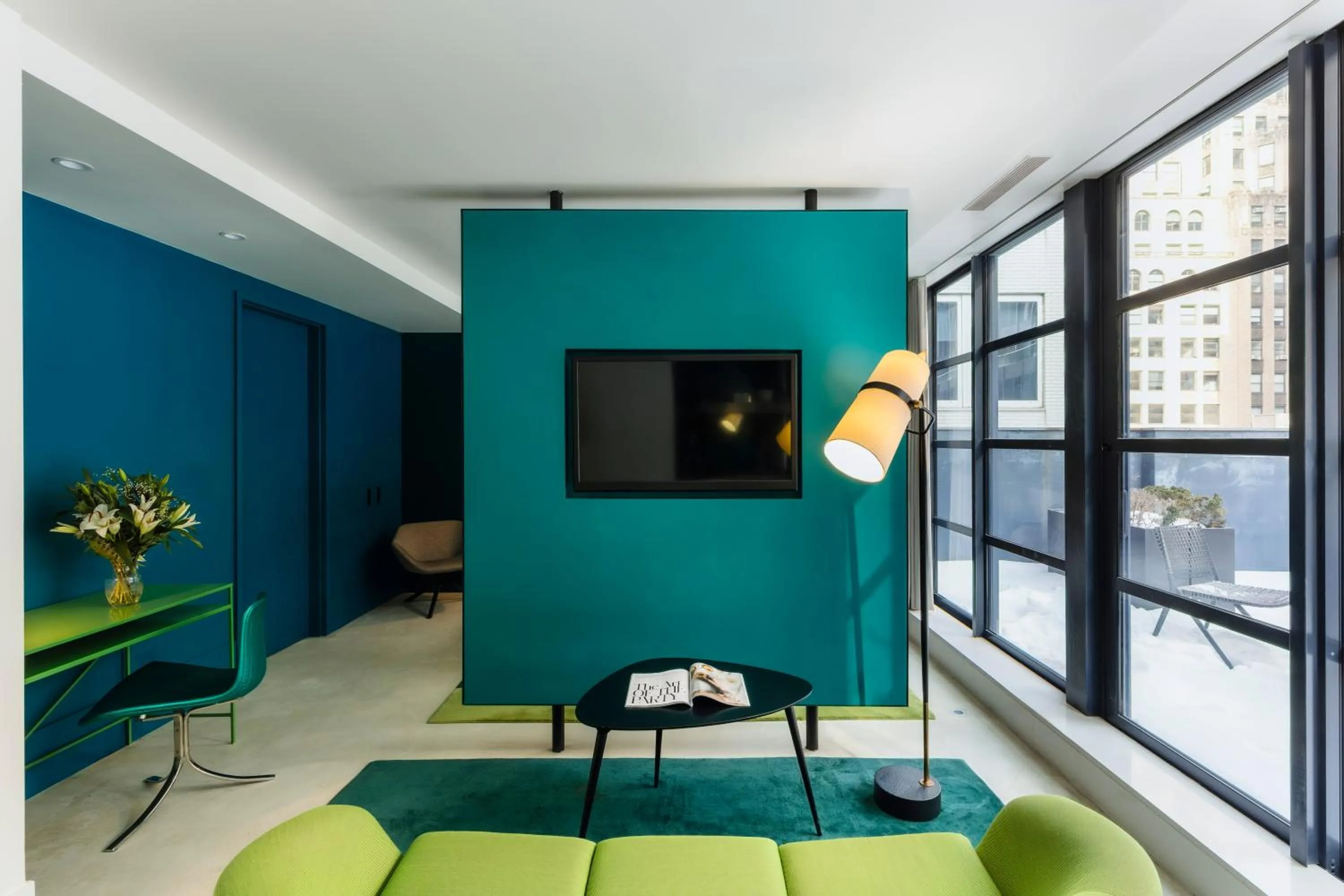 Living room, Bed in The William Hotel Midtown, New York