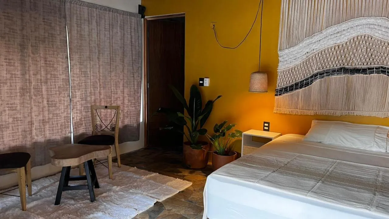 Bedroom in Cabañas Sicarú Mazunte