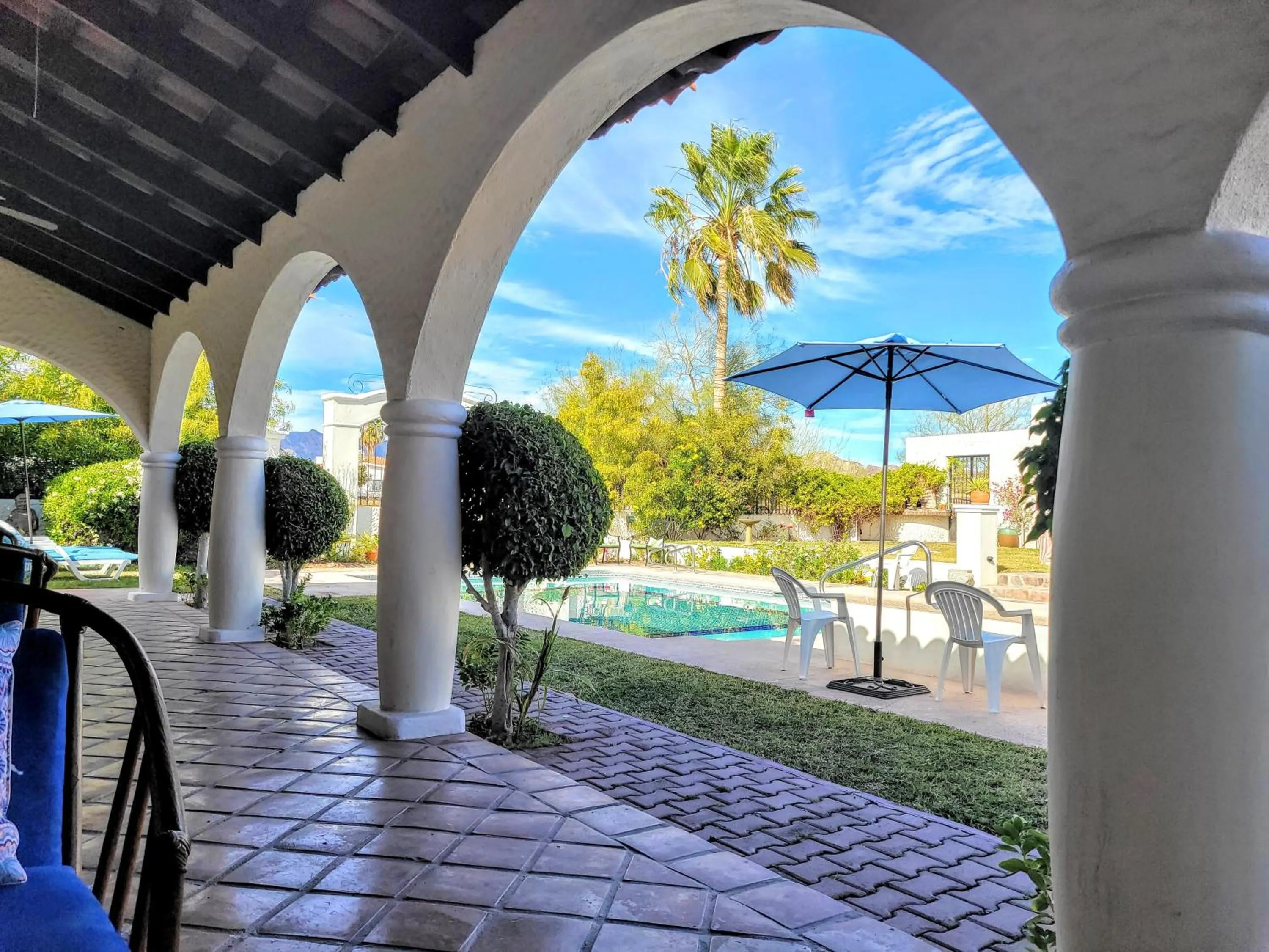 Garden view in Casa Magdalena