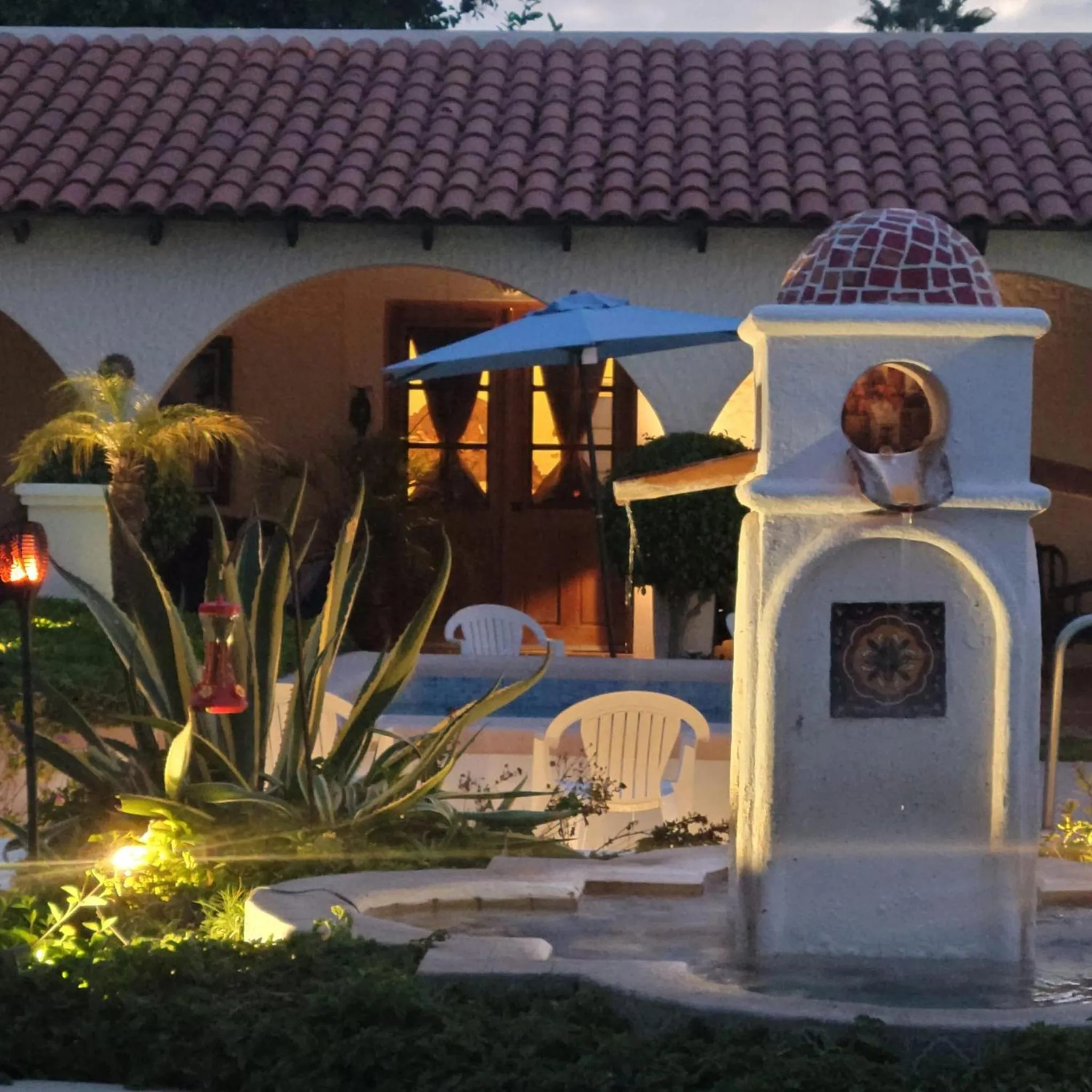 Inner courtyard view in Casa Magdalena