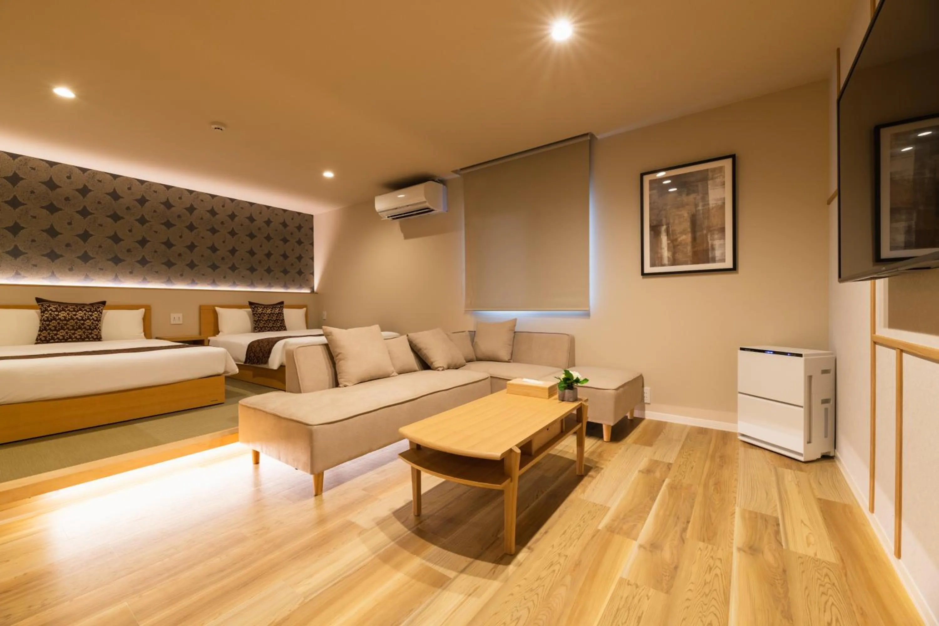 Photo of the whole room, Bed in GRAND BASE Saiwaimachi