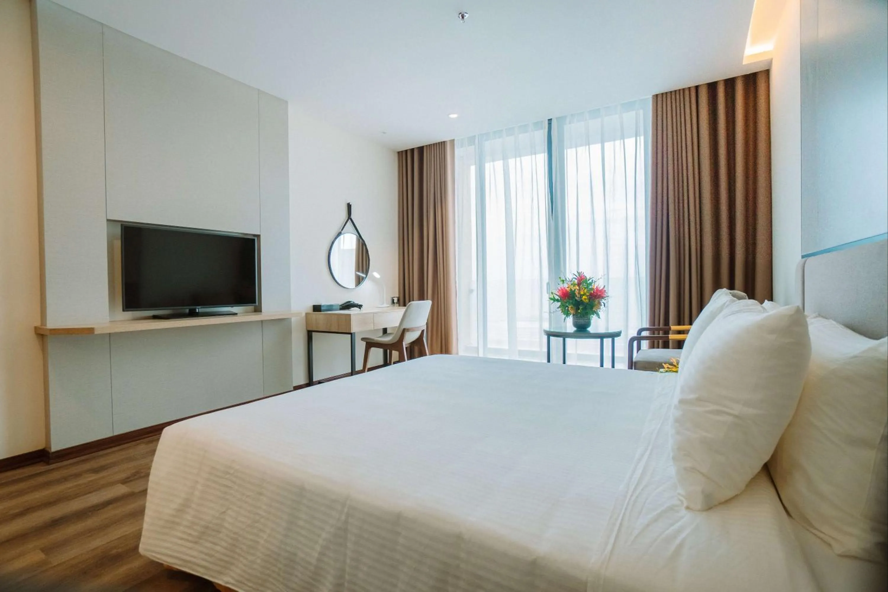 Photo of the whole room, Bed in Mường Thanh Luxury Xuân Thành