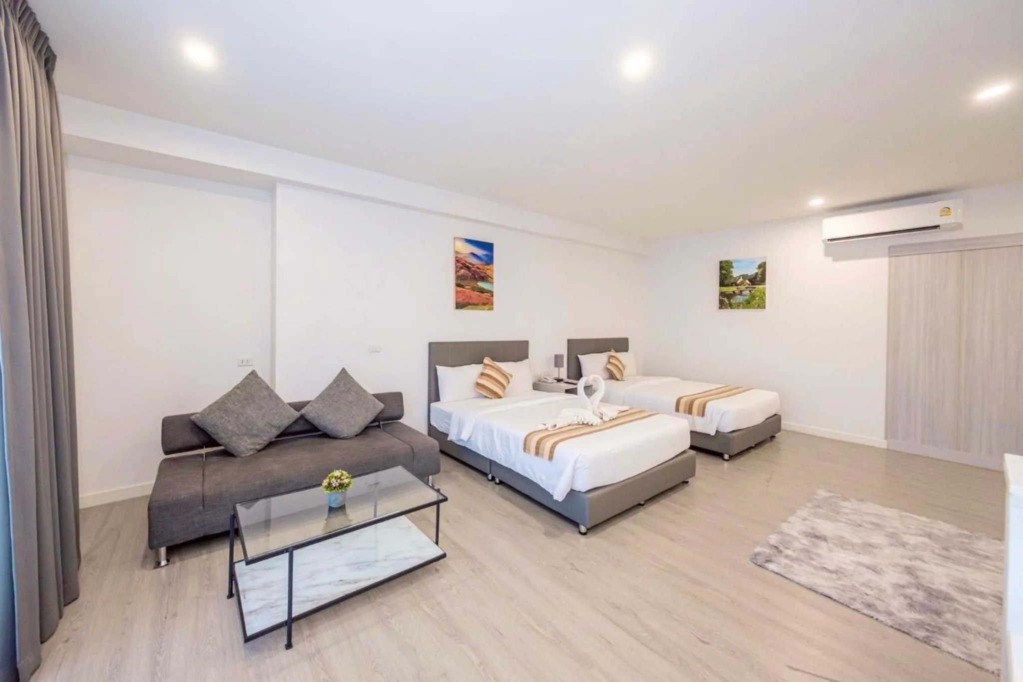 Bed in GRAND PA Hotel&Resort Lamphun Chiang Mai