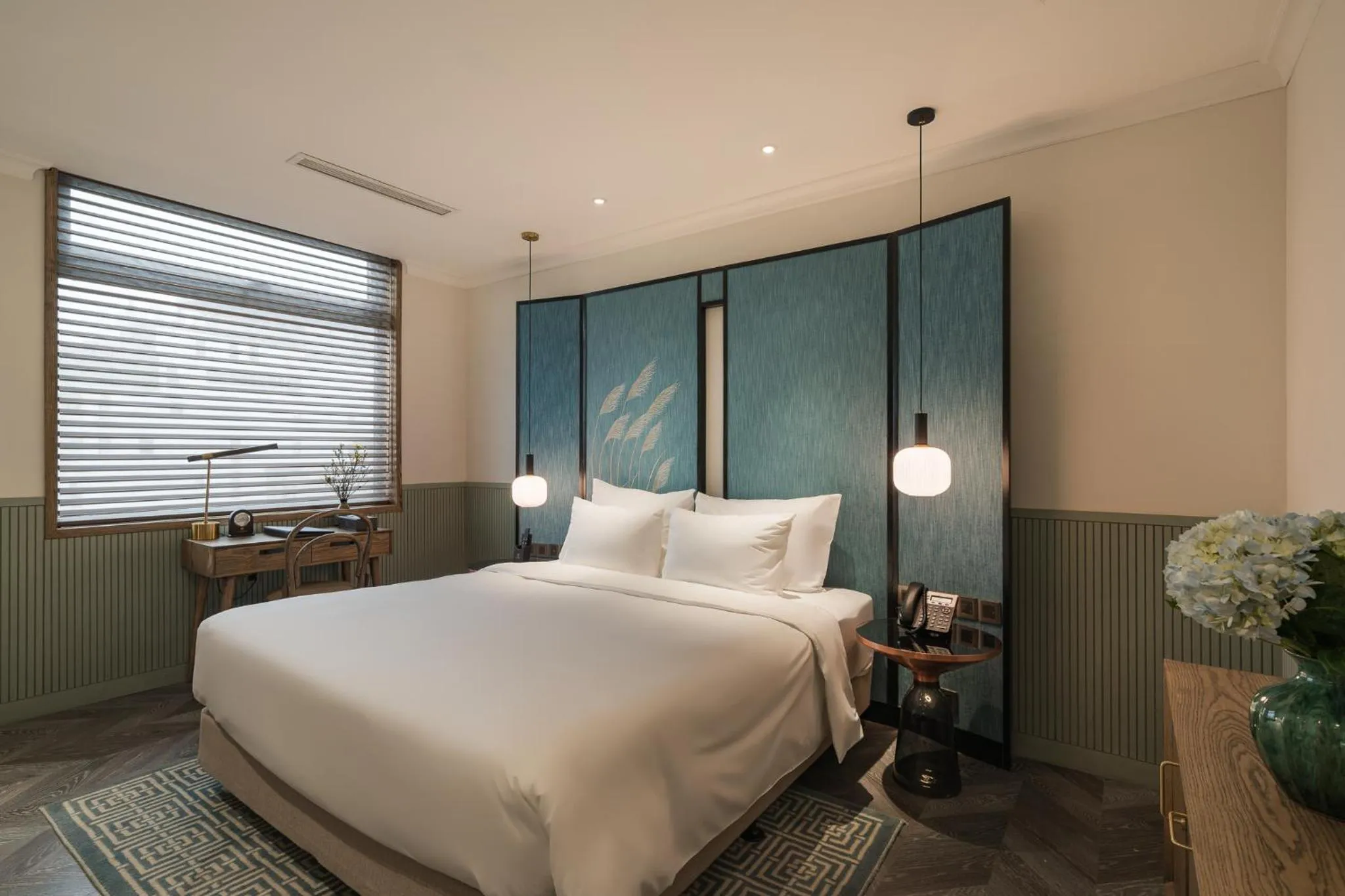 View (from property/room), Bed in La Passion Hanoi Hotel & Spa