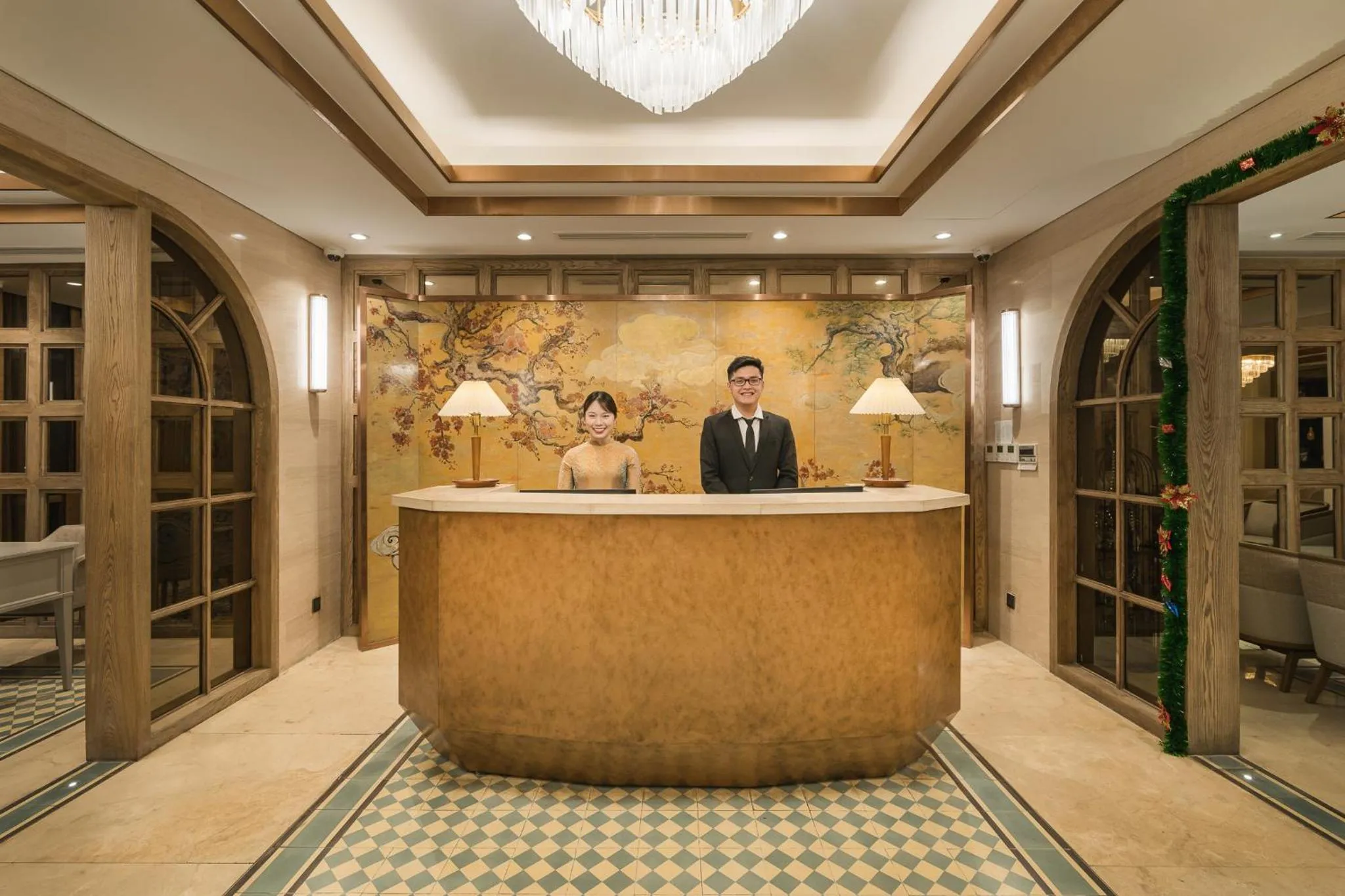 Lobby or reception in La Passion Hanoi Hotel & Spa