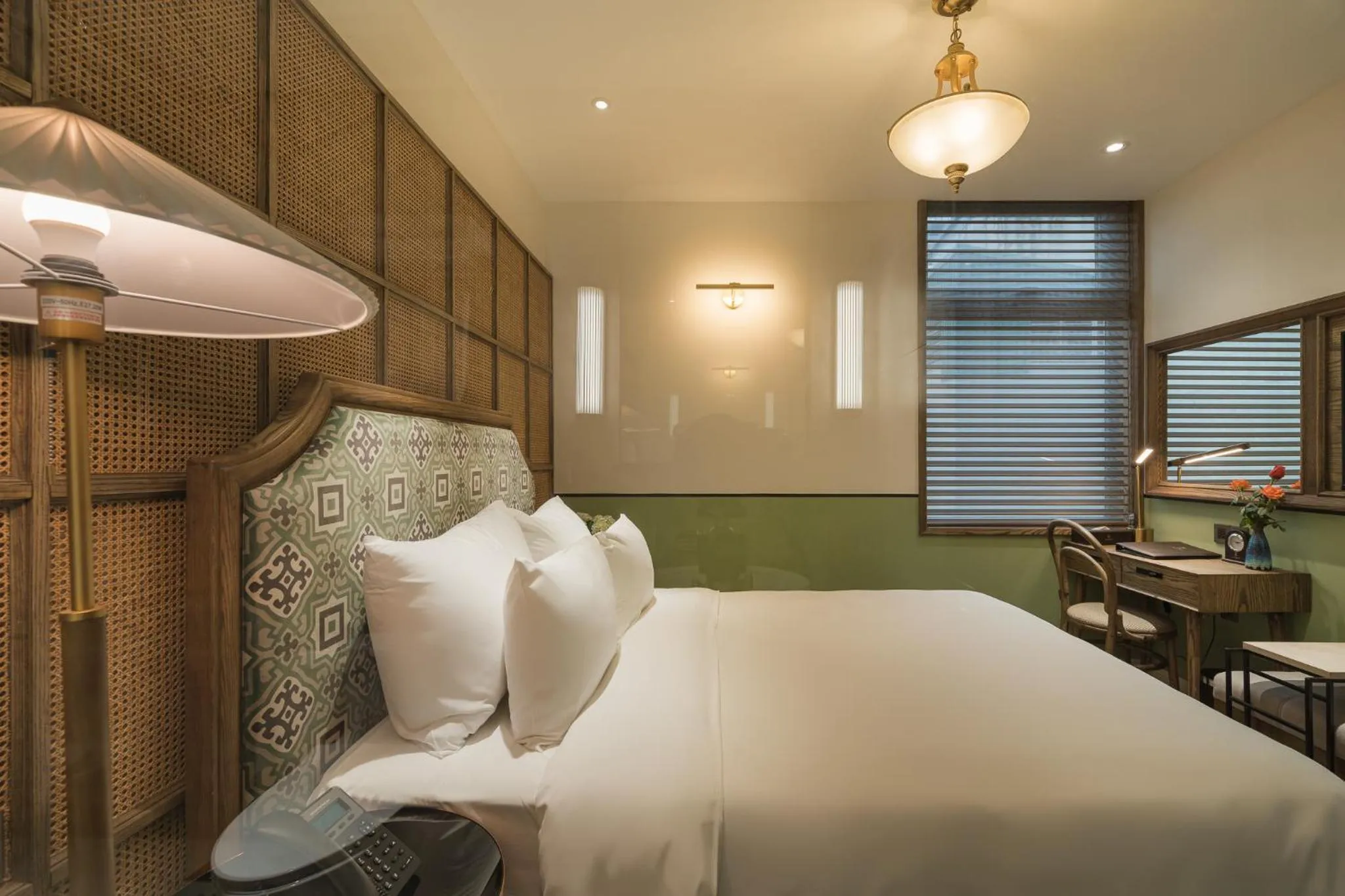 View (from property/room), Bed in La Passion Hanoi Hotel & Spa