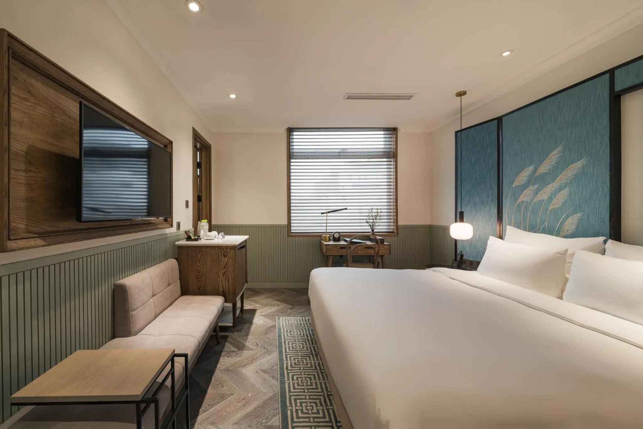 View (from property/room), Bed in La Passion Hanoi Hotel & Spa