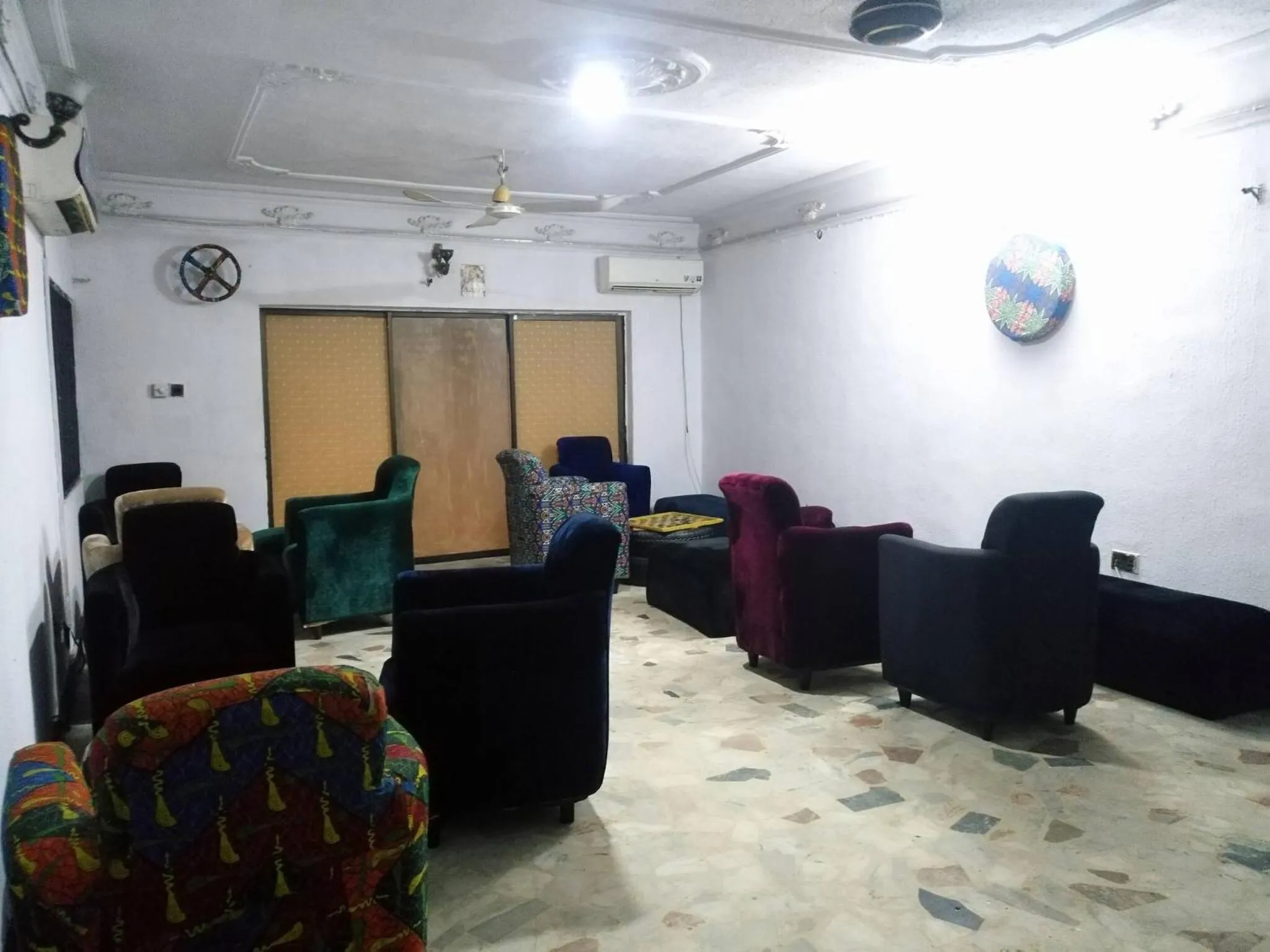 Communal lounge/ TV room in The Village Apartments, Gbagada