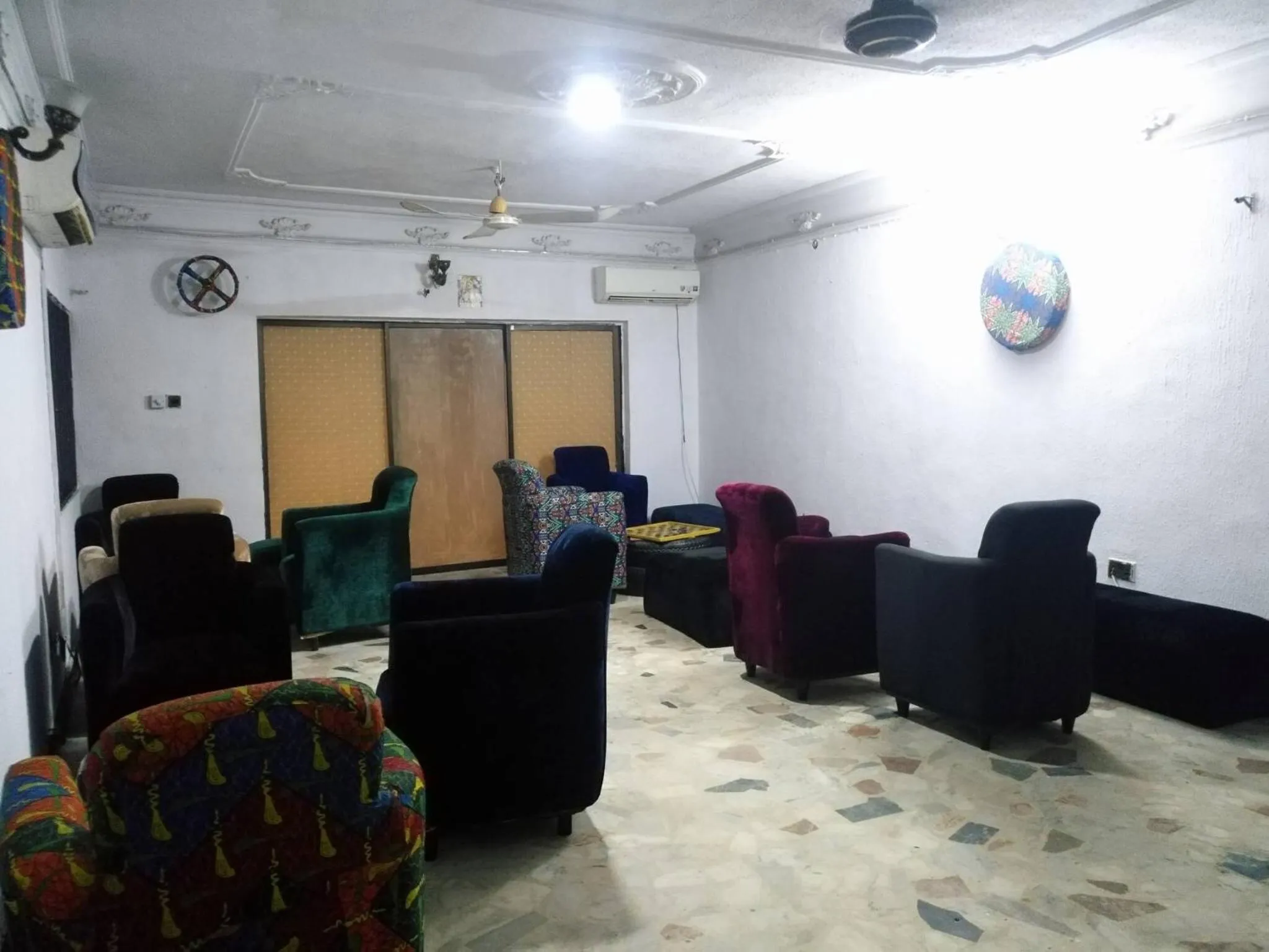 Communal lounge/ TV room in The Village Apartments, Gbagada