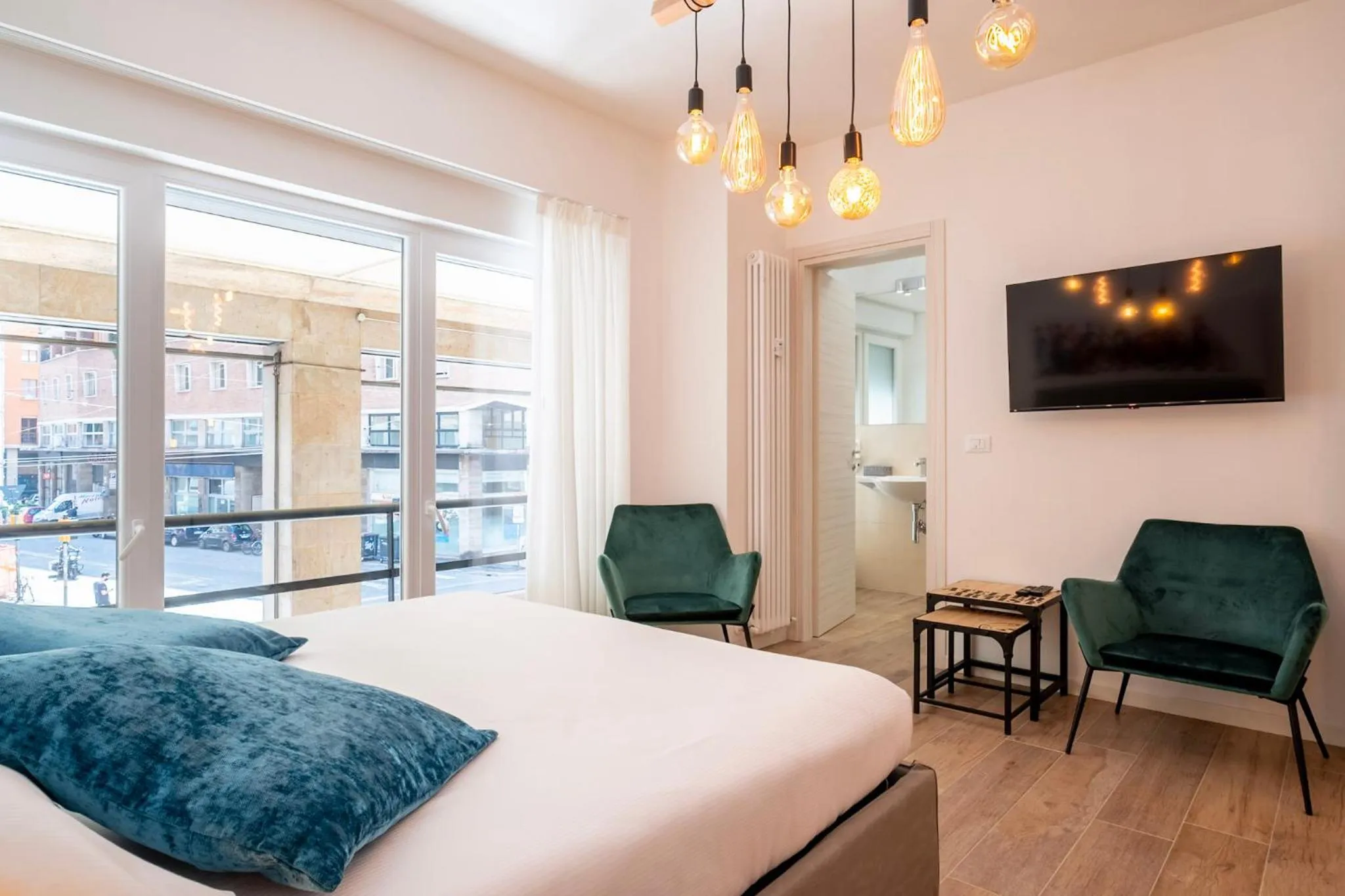 Bed in Marconi28suites