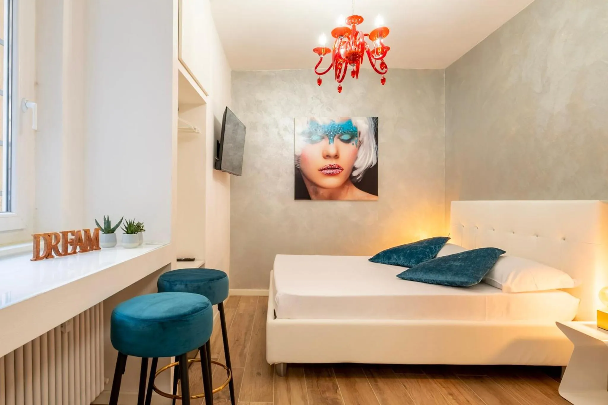 Bed in Marconi28suites