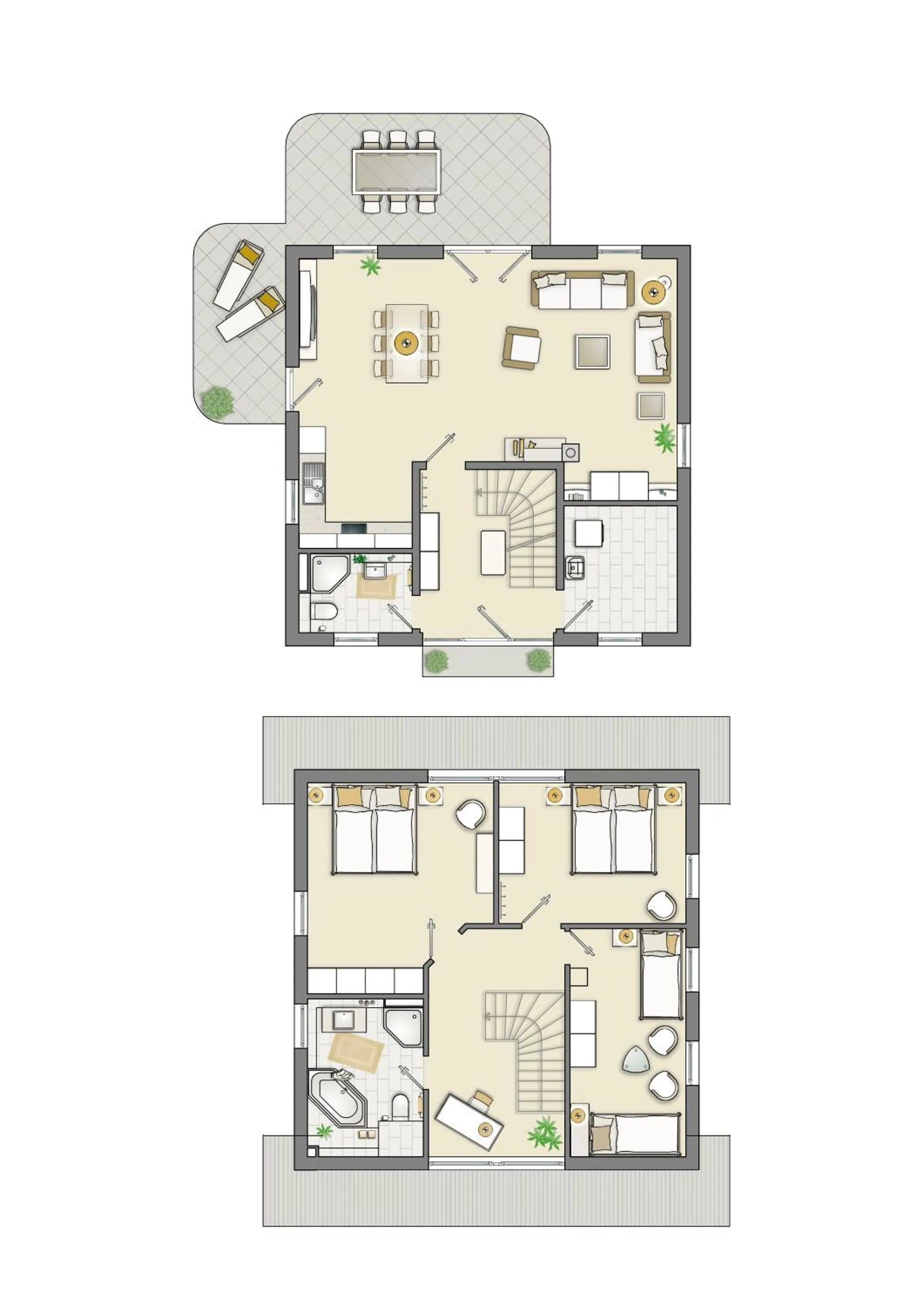 Floor plan in Ferienwohnungen Dünenmeer